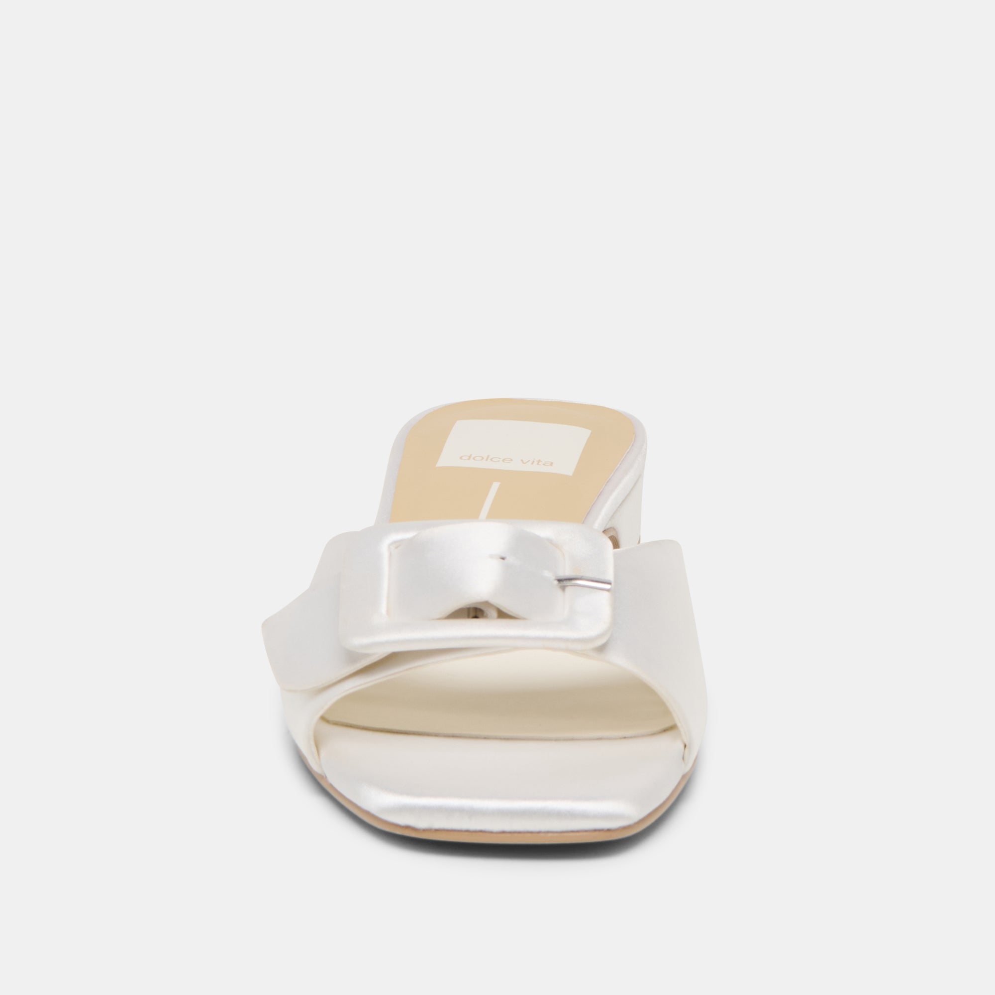 EDINA SANDALS TRUE WHITE SATIN - view 6