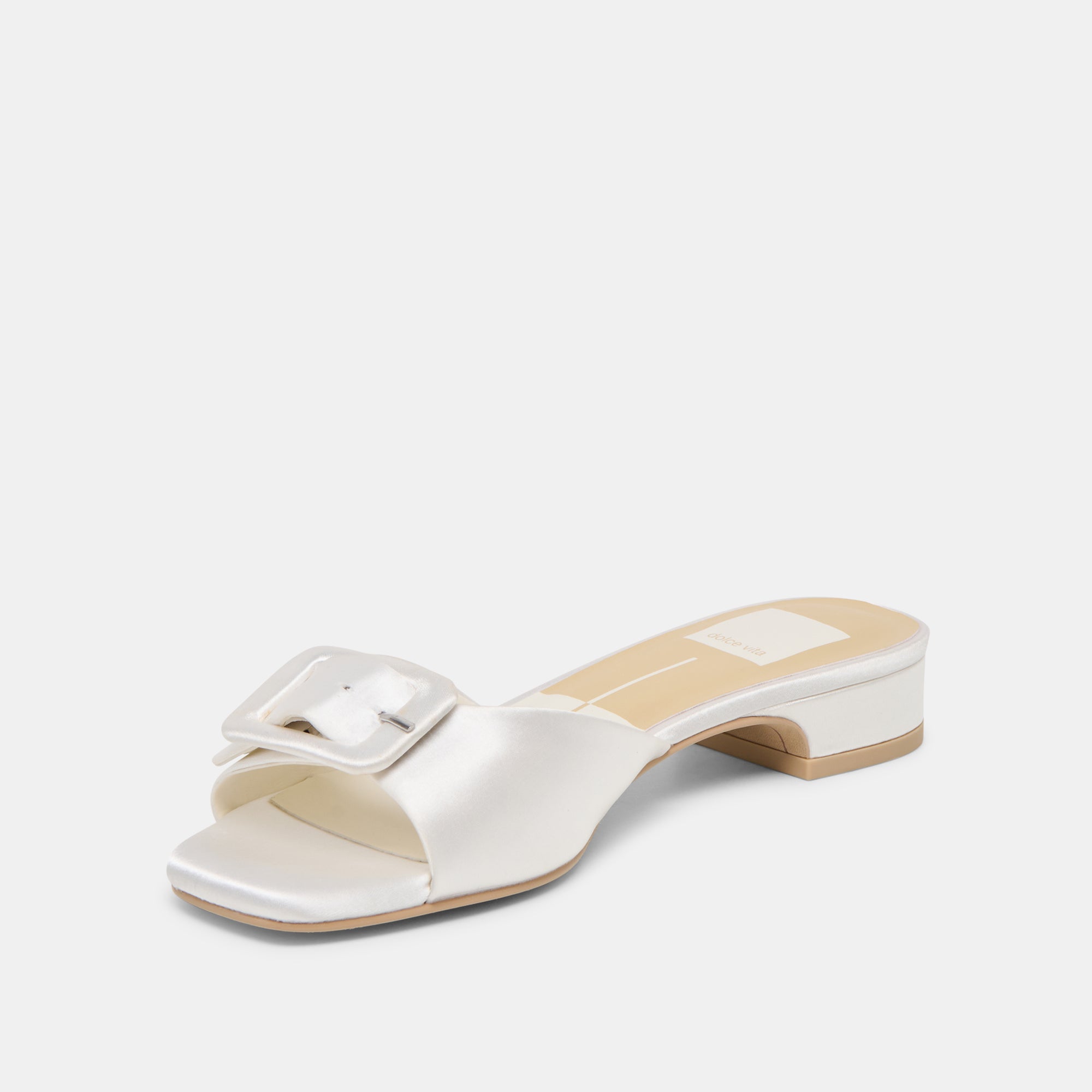EDINA SANDALS TRUE WHITE SATIN - view 4
