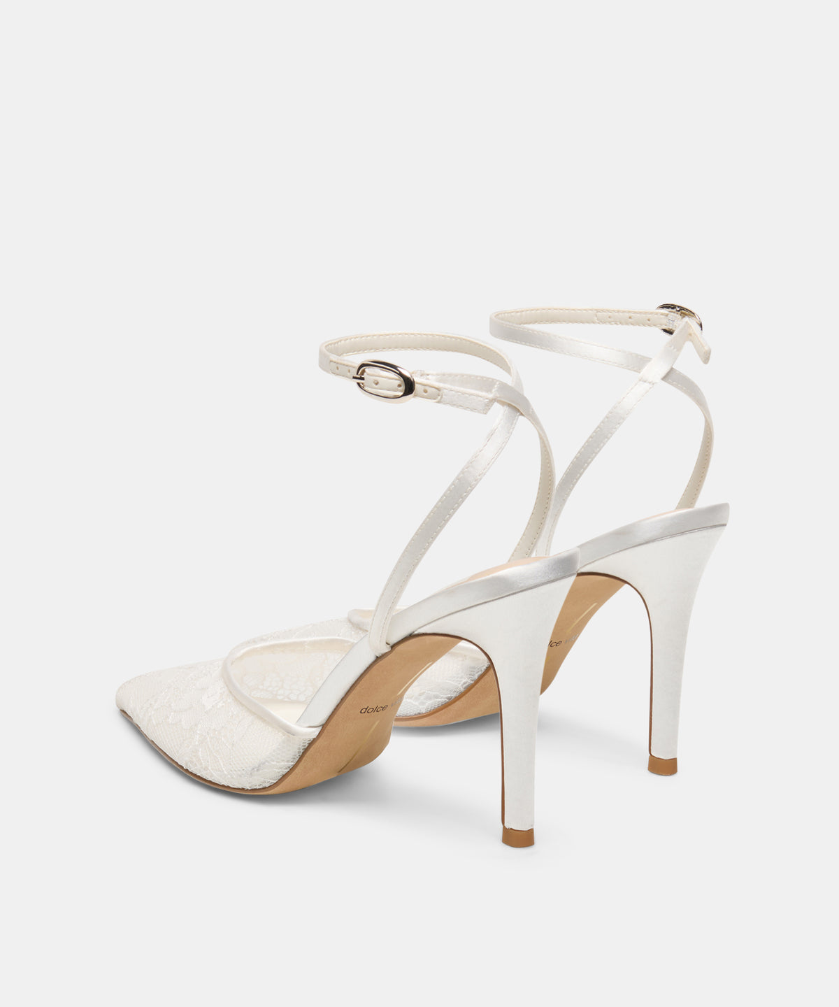 ELARA LACE HEELS WHITE LACE - view 4