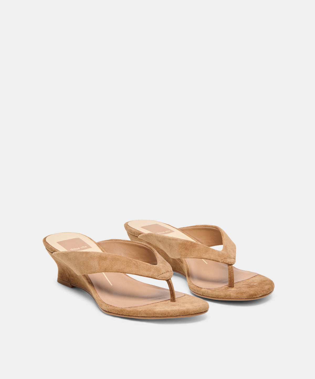 EVARLY WEDGES LT BROWN SUEDE - view 2