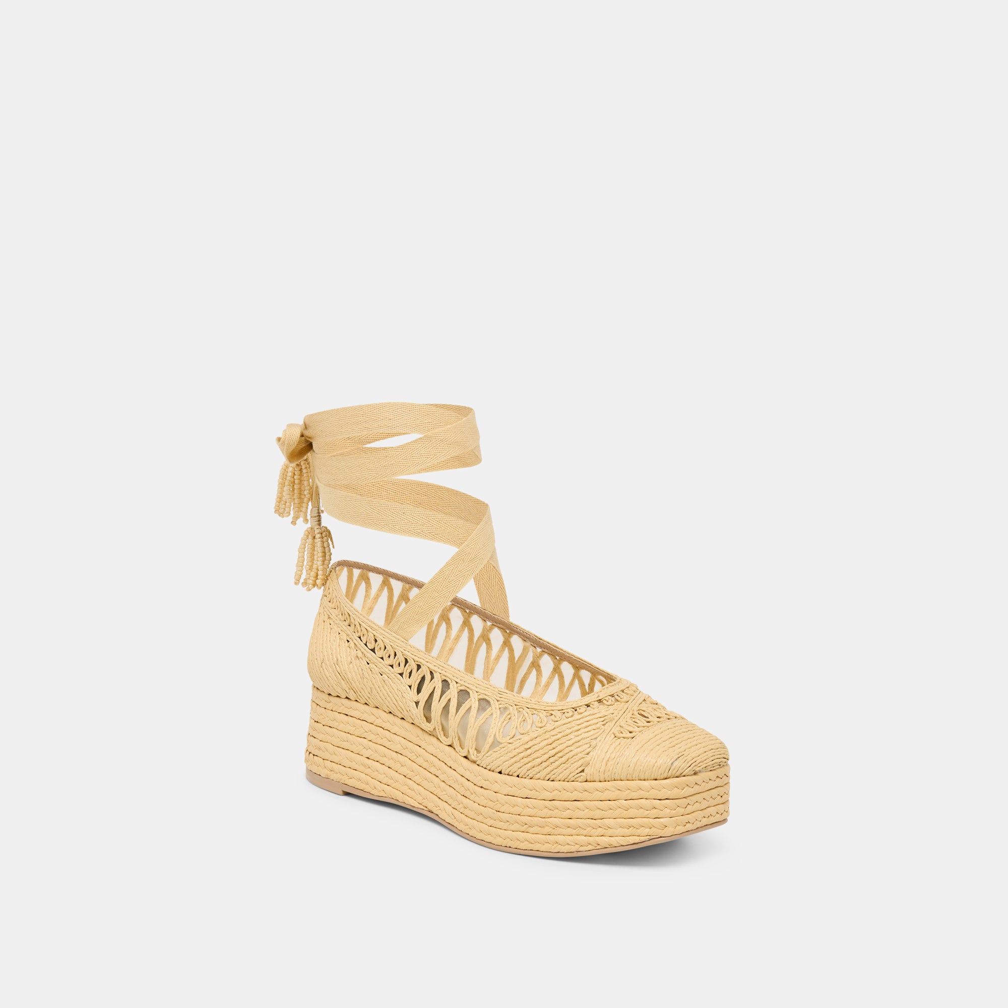 FARIS FLATS LT NATURAL MACRAME - view 3