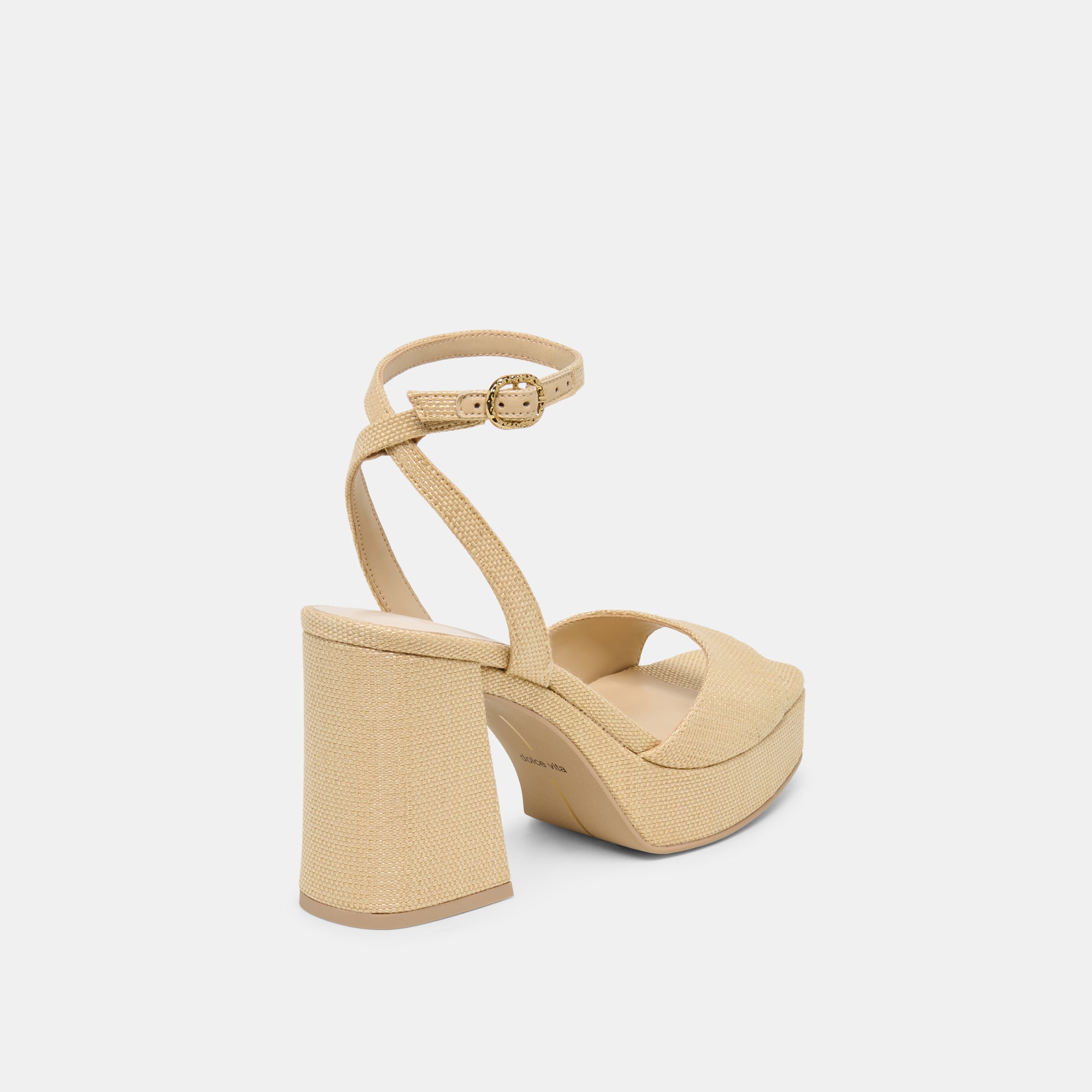 FELICA HEELS NATURAL RAFFIA - view 3