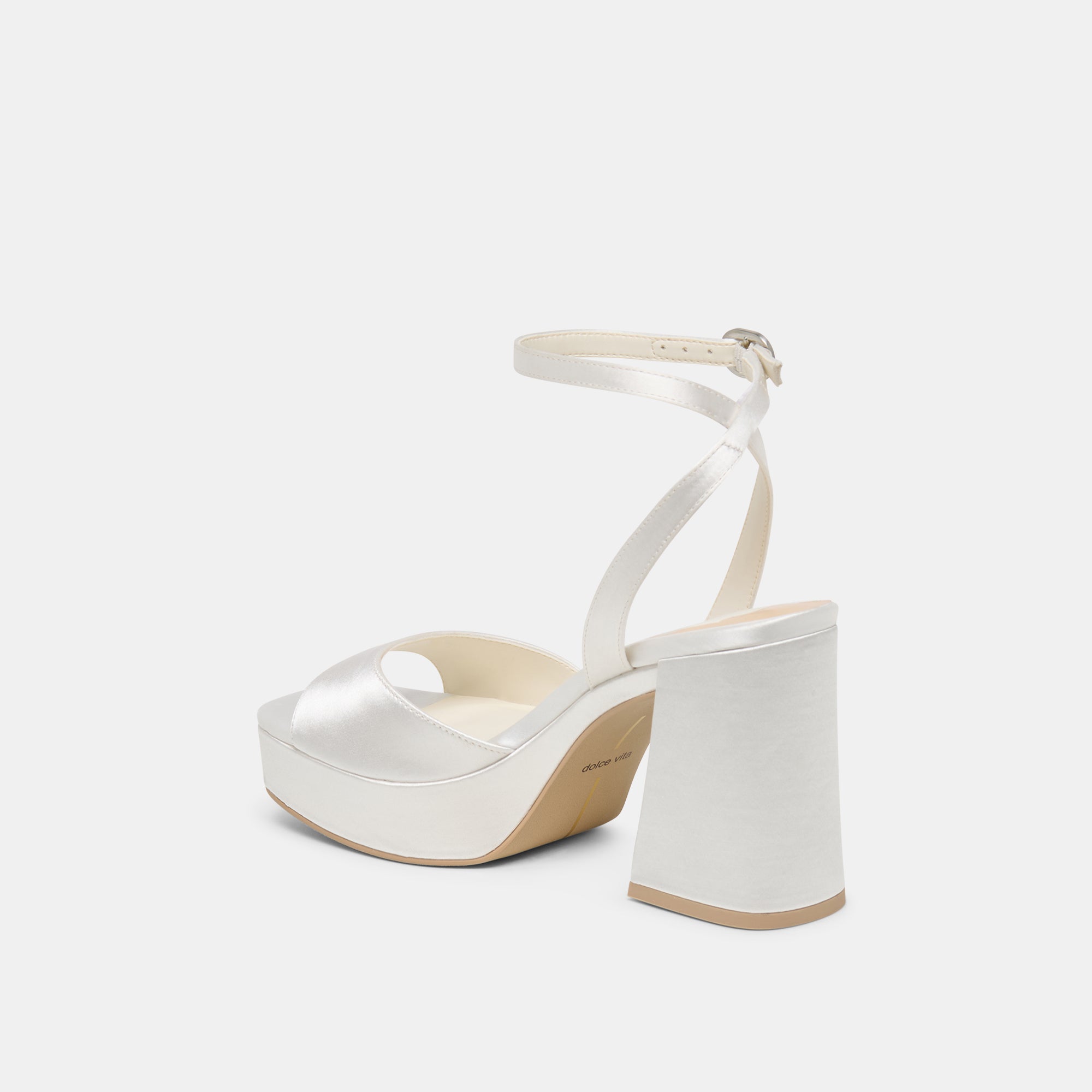 FELICA HEELS WHITE SATIN - view 7