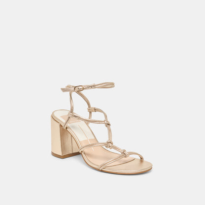 FIZZY HEELS GOLD LEATHER
