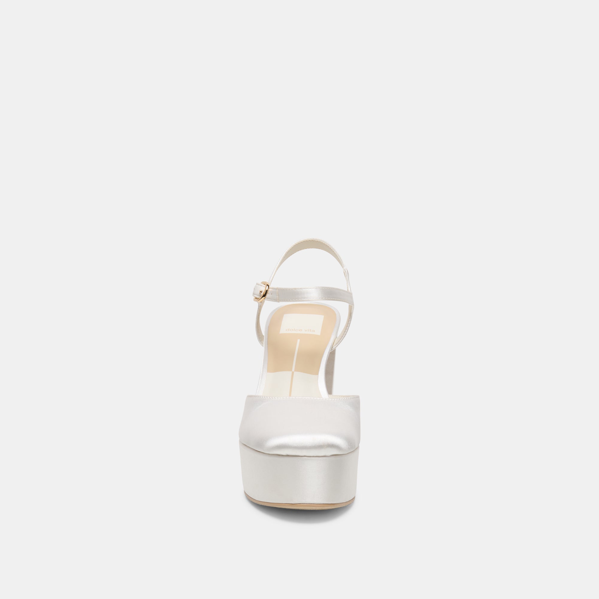 GERO SATIN HEELS TRUE WHITE SATIN - view 6