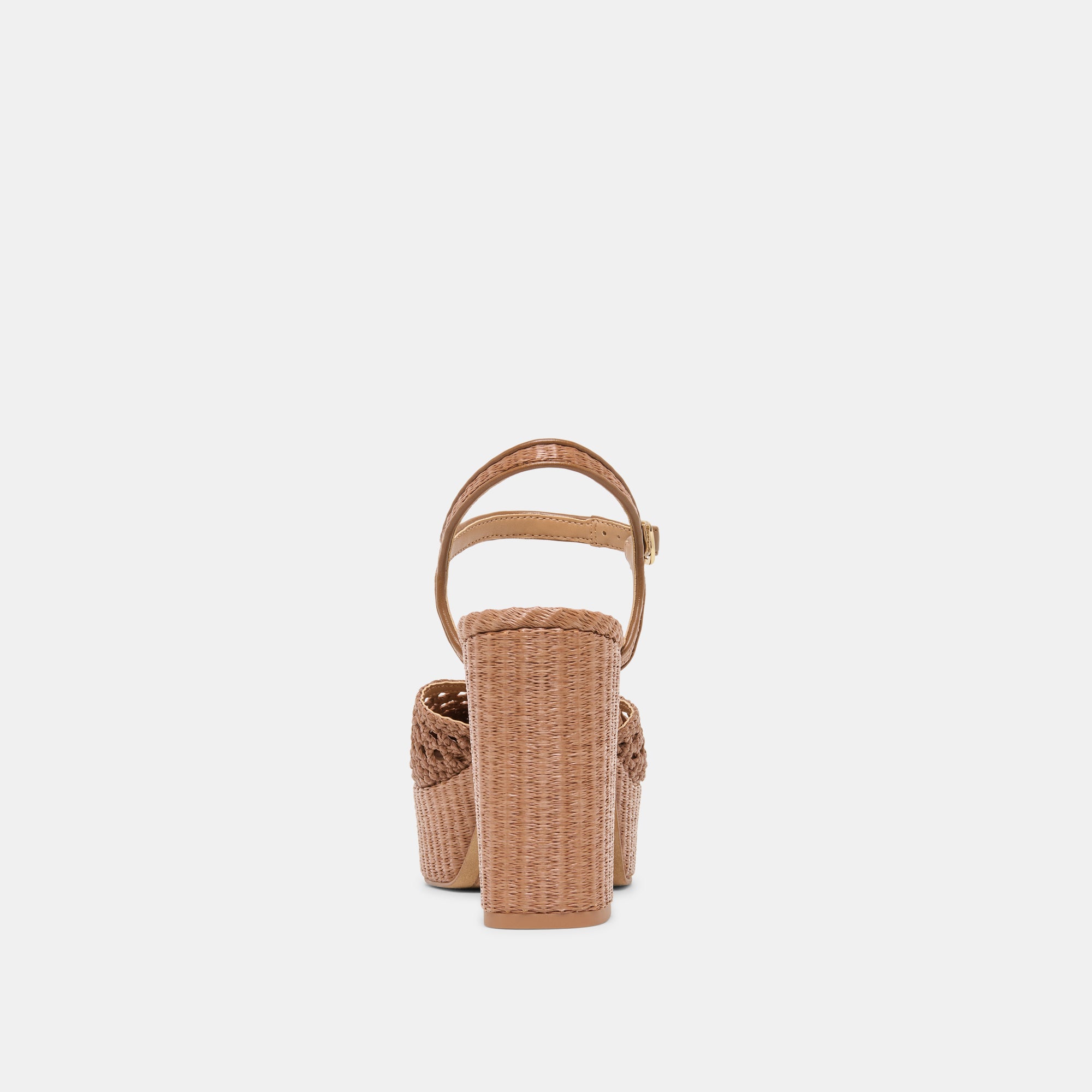 GERO HEELS MID BROWN WOVEN RAFFIA - view 9