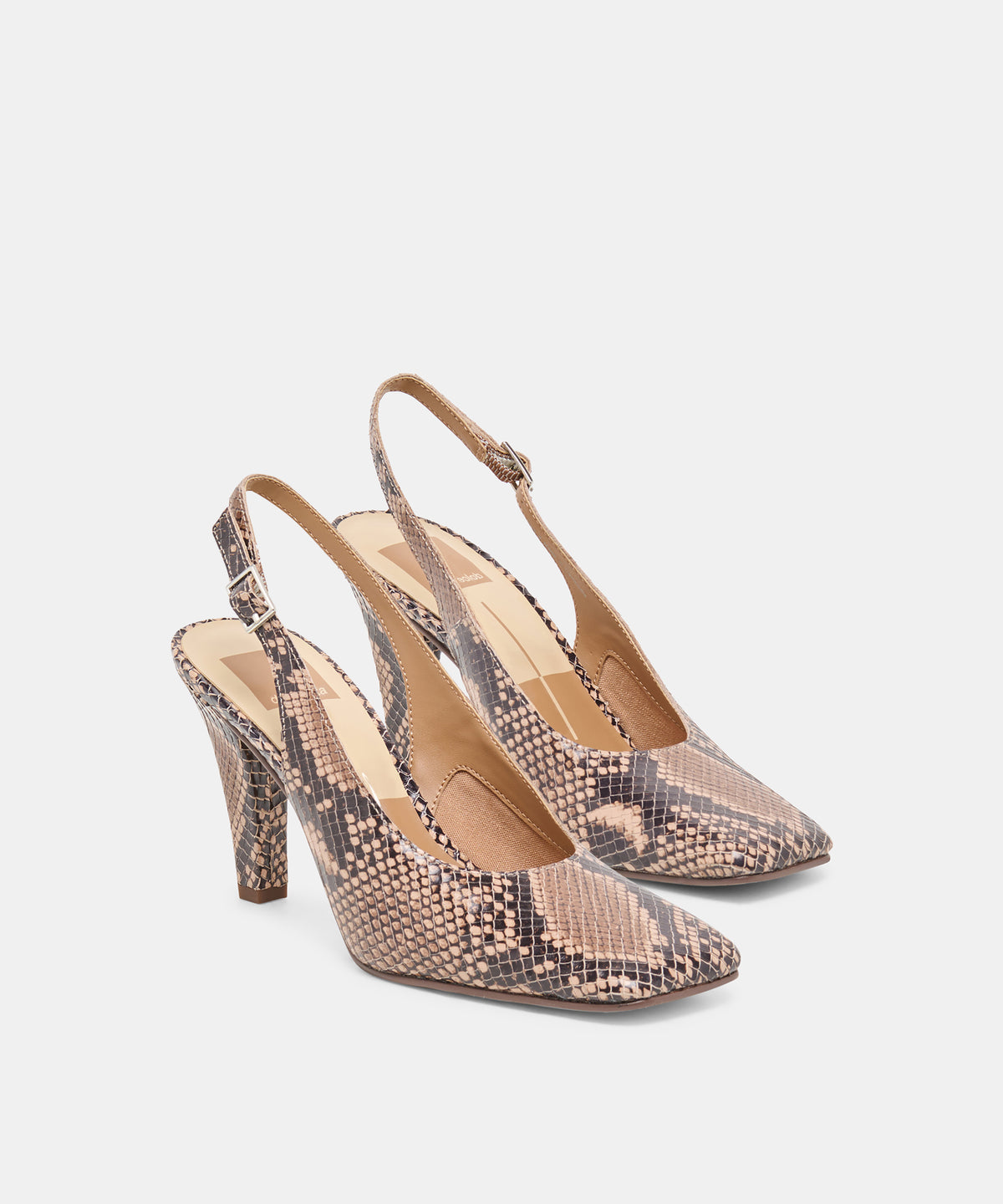 GESSIA HEELS BARK EMBOSSED LEATHER - view 2