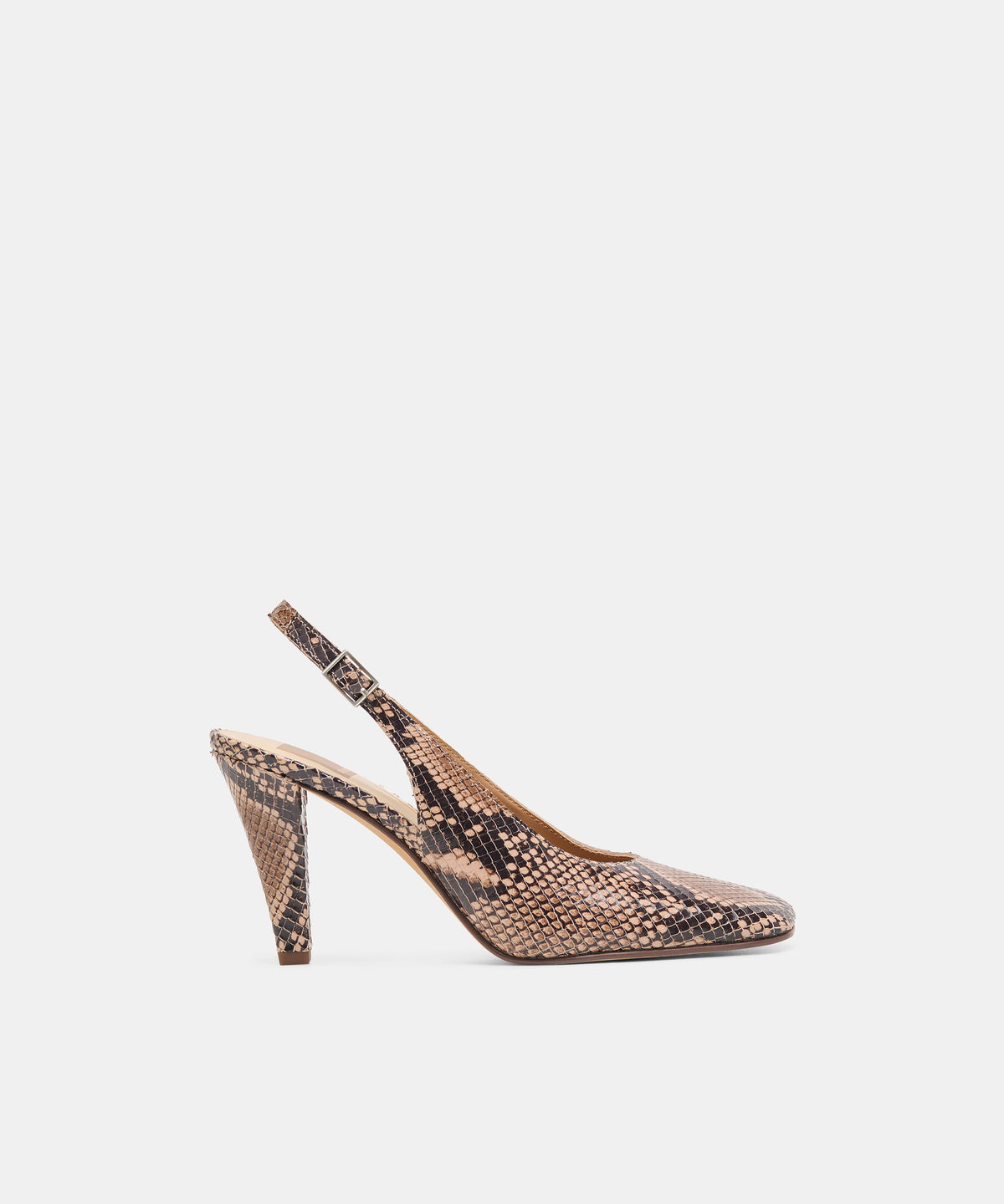 GESSIA Bark Embossed Leather Closed-Toe Slingback Heels | Dolce Vita
