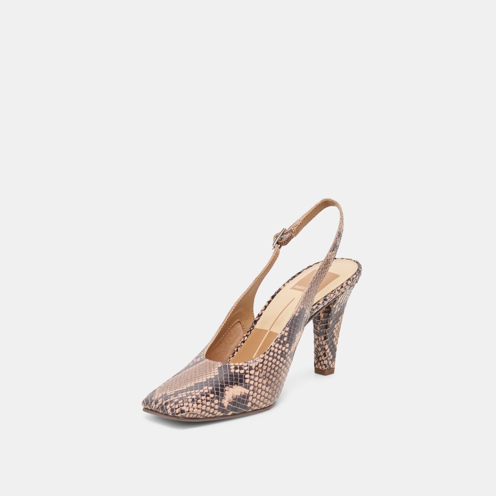 GESSIA HEELS BARK EMBOSSED LEATHER - view 4