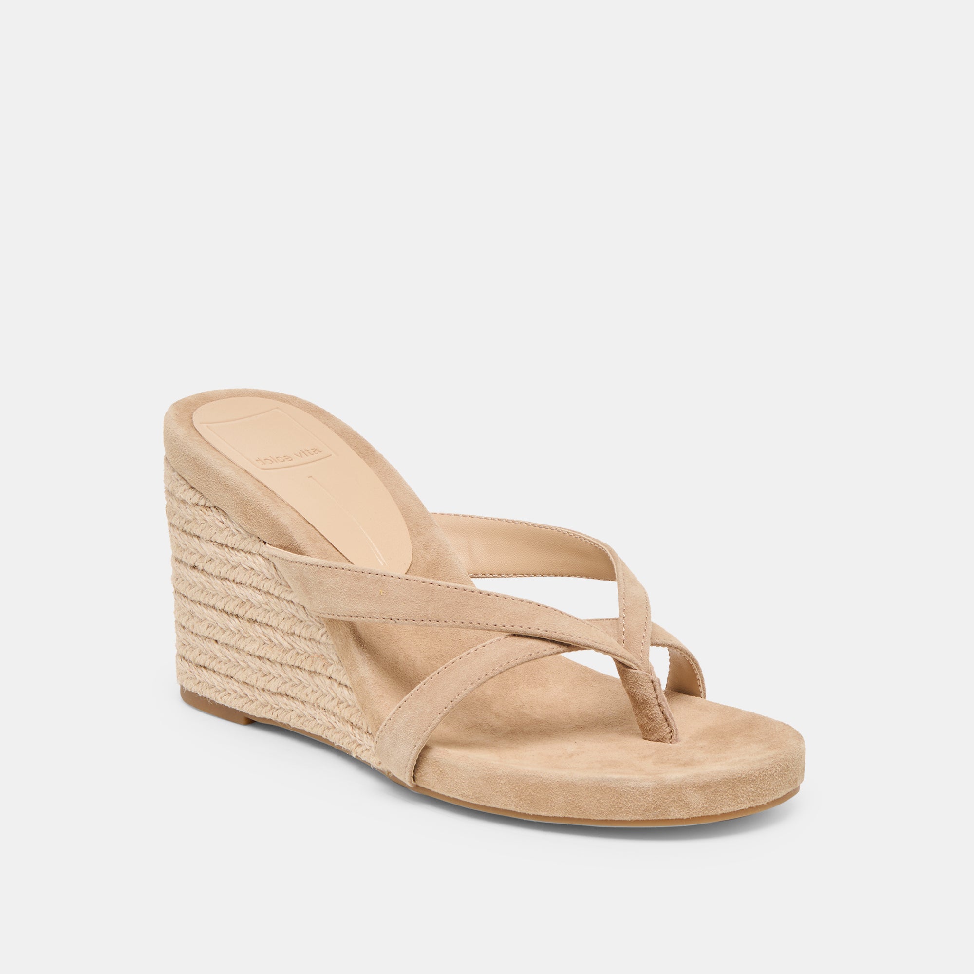 HELAN ESPADRILLE WEDGES CAMEL SUEDE - view 2