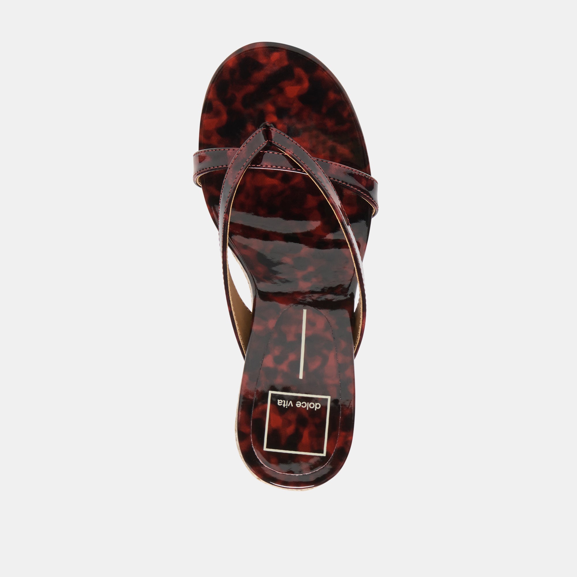 HELAN ESPADRILLE WEDGES TORTOISE PATENT LEATHER - view 8