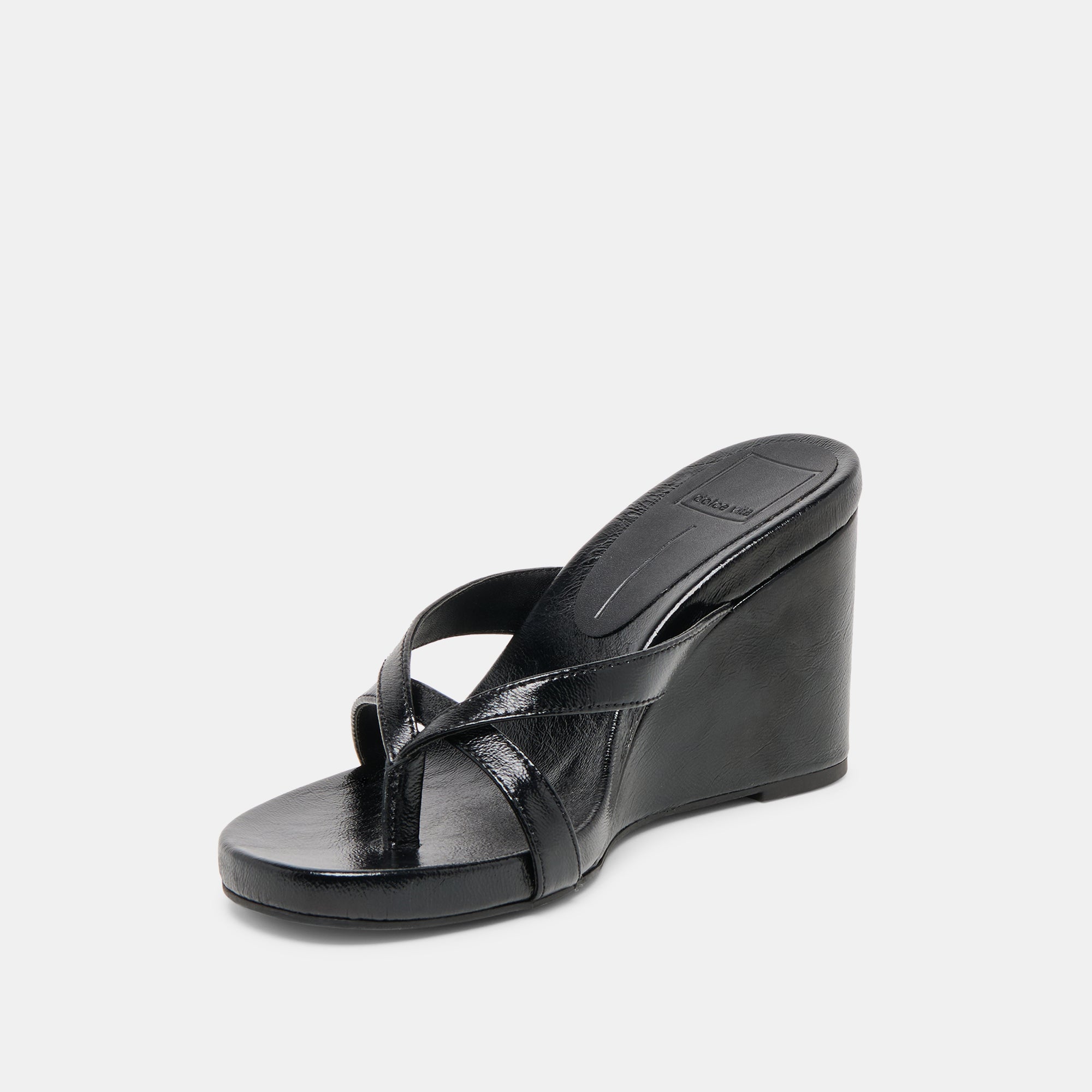 HELAN WEDGES BLACK LEATHER - view 6