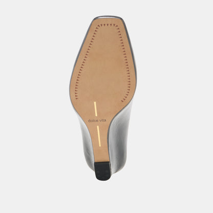 HILAH MULES MIDNIGHT CRINKLE PATENT