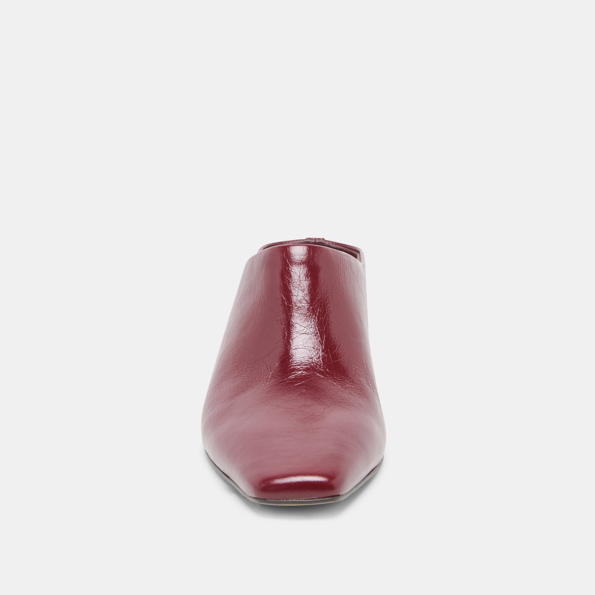 HILAH MULES OXBLOOD CRINKLE PATENT - view 6