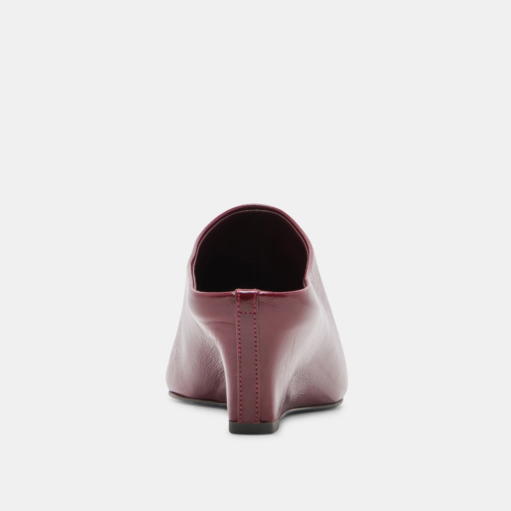 HILAH MULES OXBLOOD CRINKLE PATENT - view 7