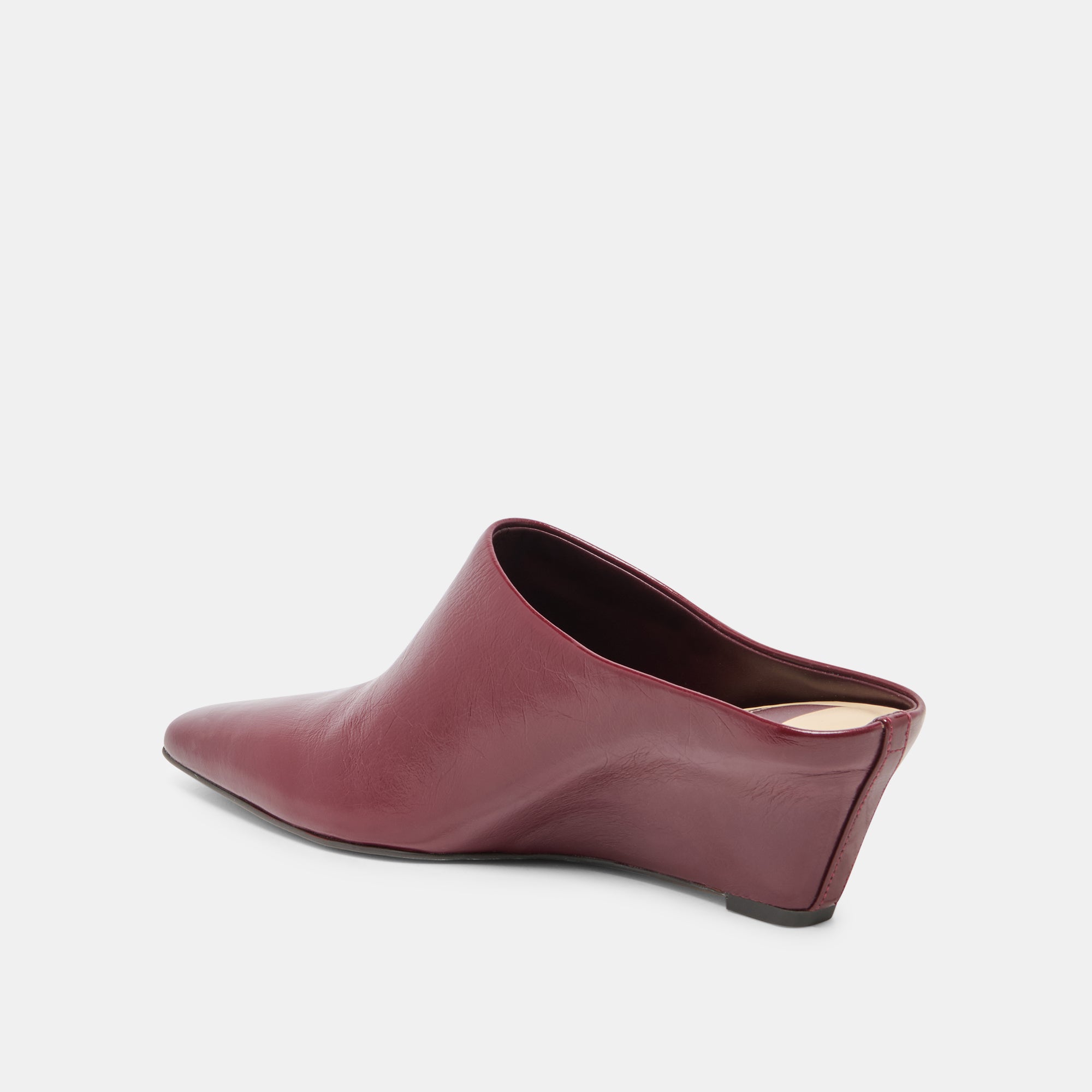 HILAH MULES OXBLOOD CRINKLE PATENT - view 5