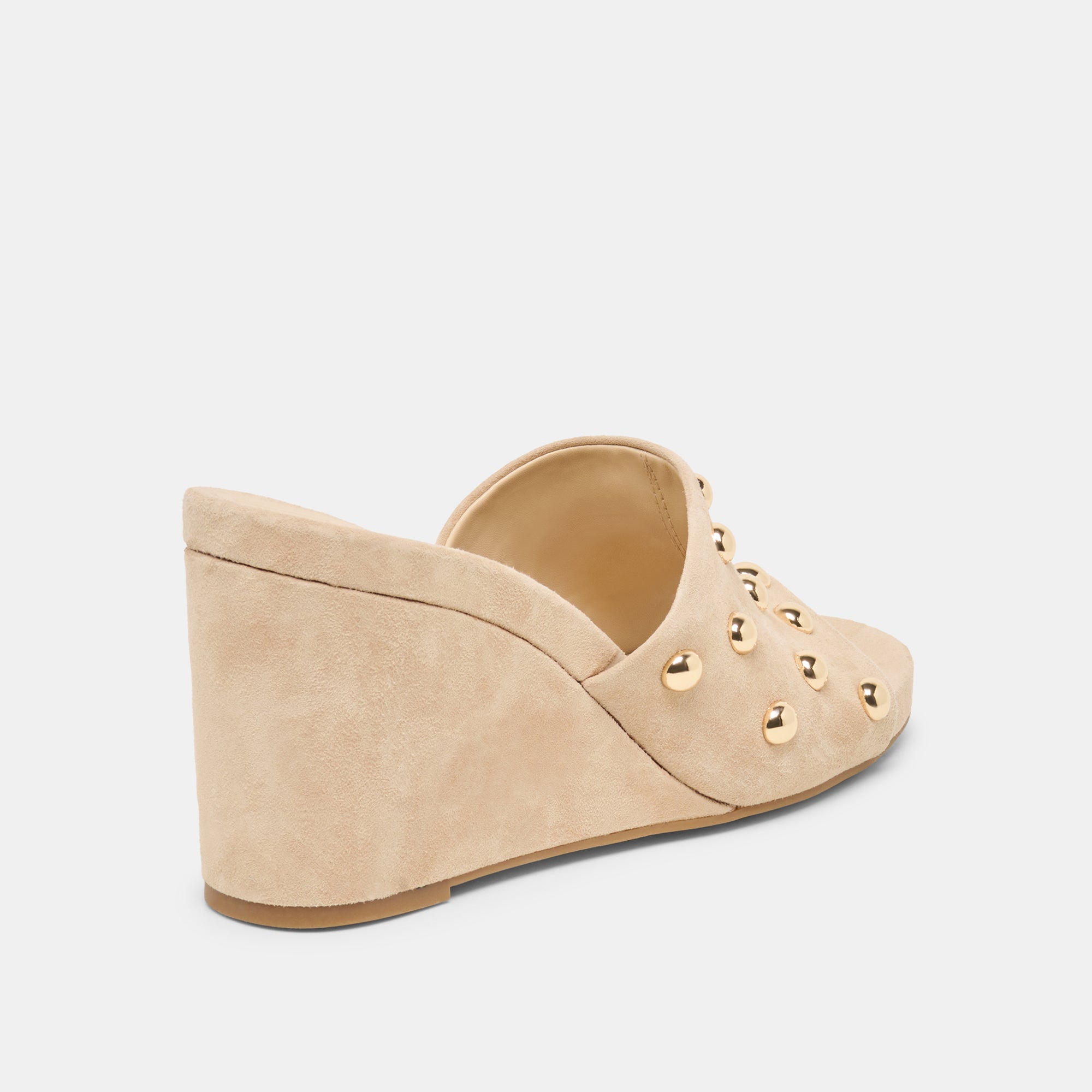 HOLTA STUD WEDGES CAMEL SUEDE - view 5
