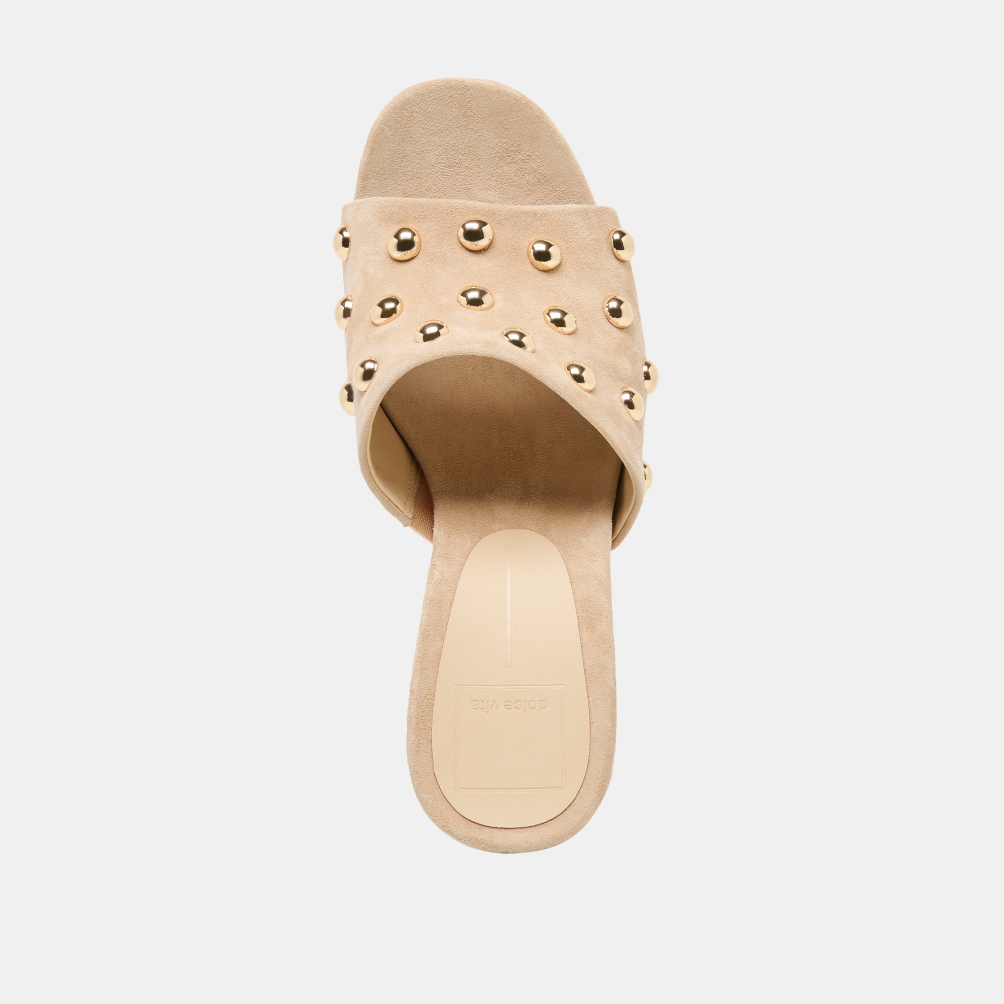 HOLTA STUD WEDGES CAMEL SUEDE - view 12