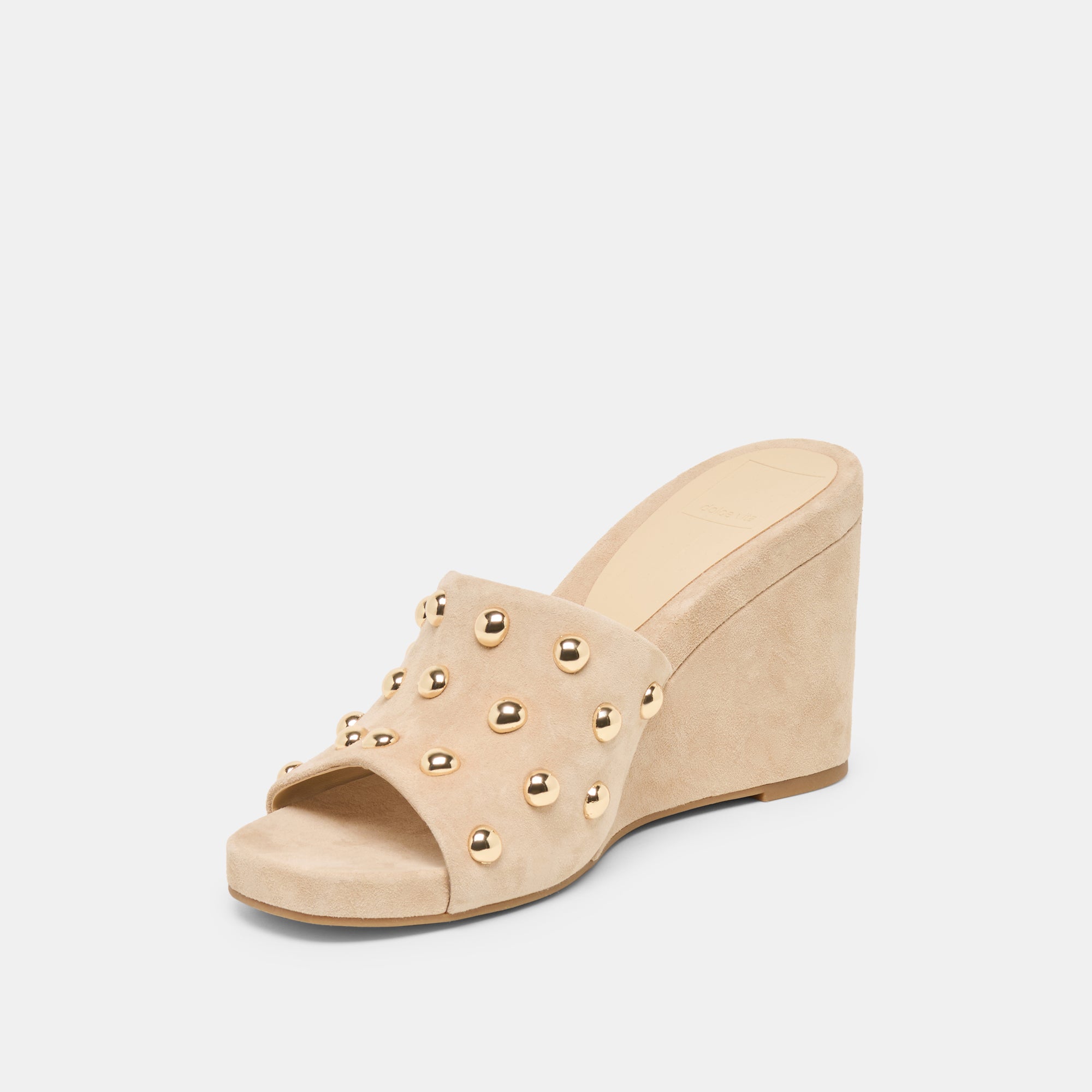 HOLTA STUD WEDGES CAMEL SUEDE - view 7