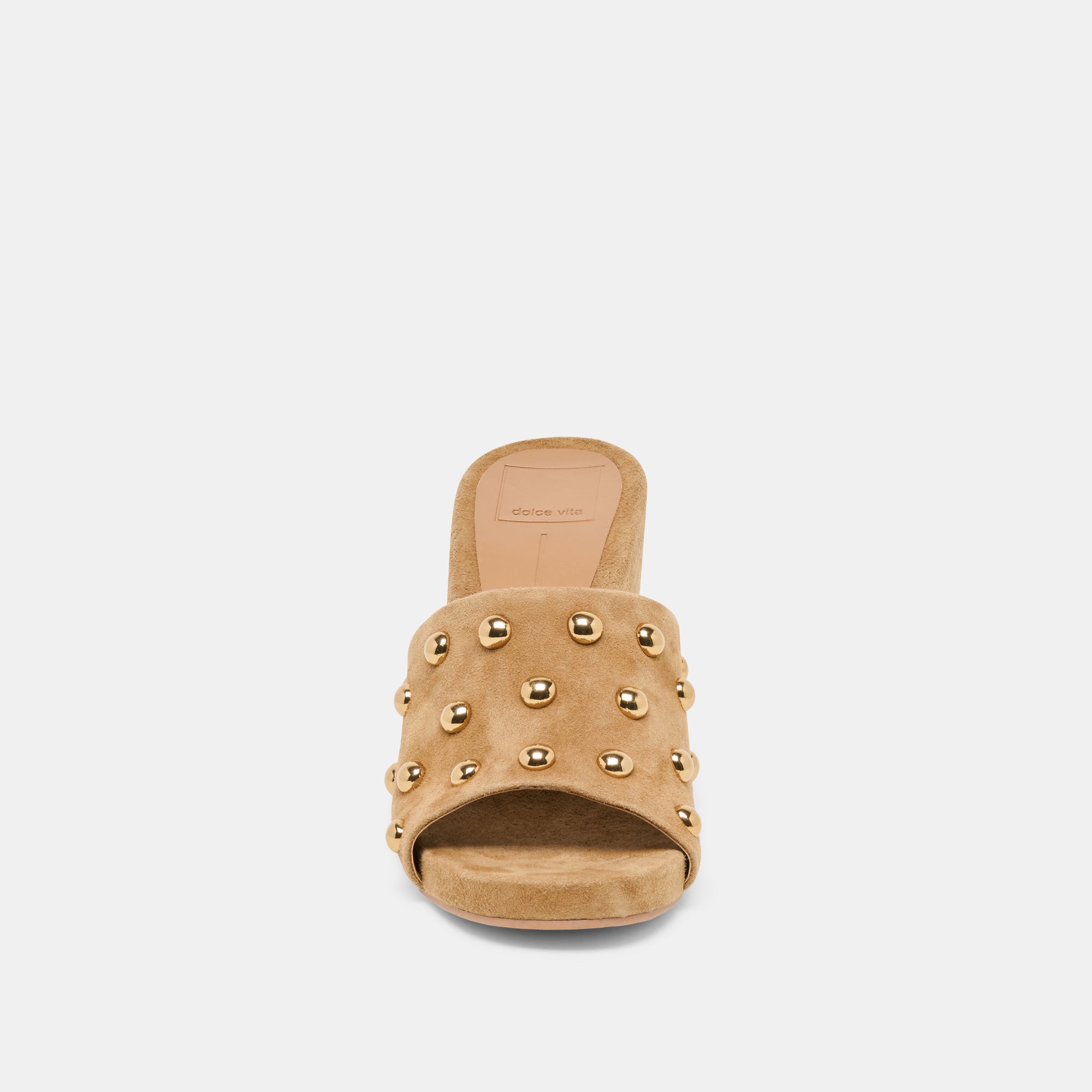 HOLTA STUD WEDGES LT BROWN SUEDE - view 6