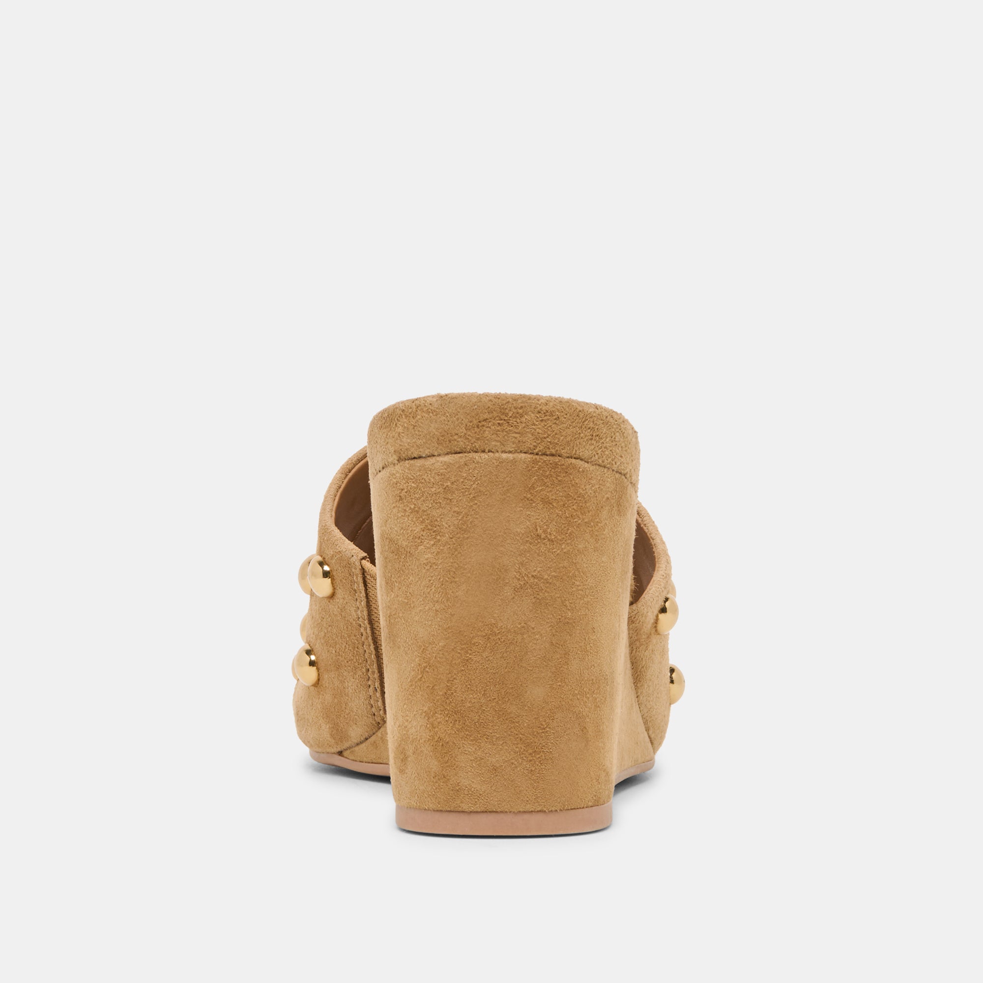 HOLTA STUD WEDGES LT BROWN SUEDE - view 7