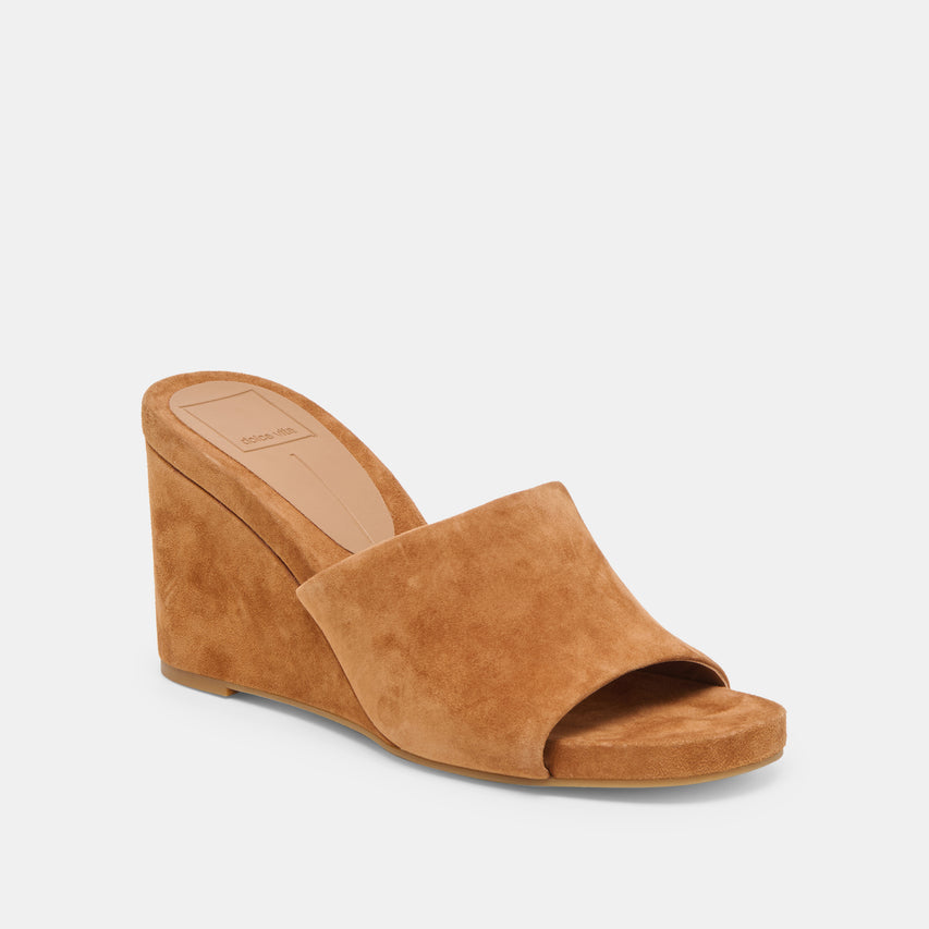 HOLTA WEDGES BROWN SUEDE
