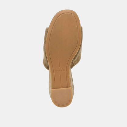 HOLTA WEDGES OLIVE SUEDE