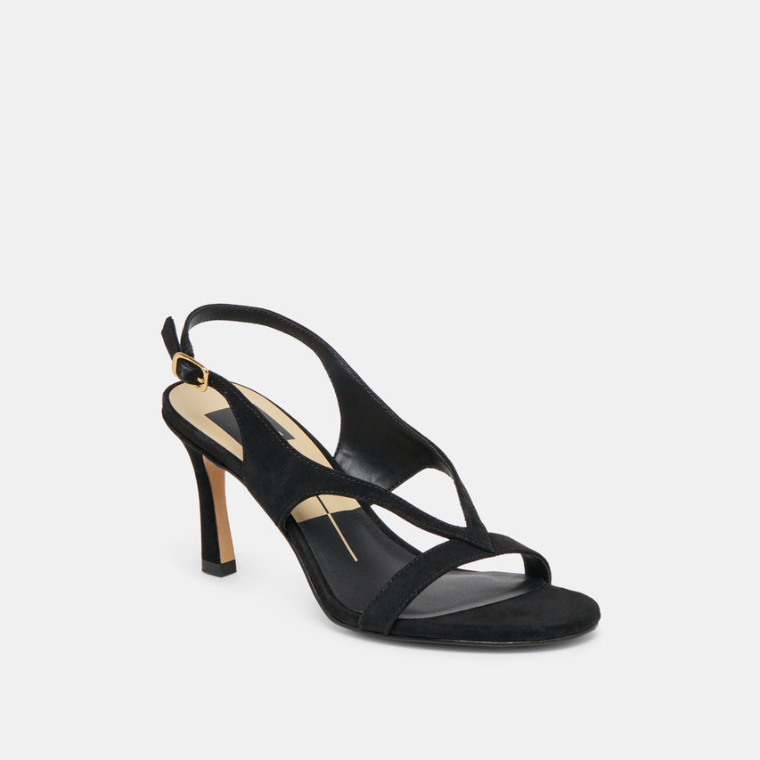 IZELA HEELS ONYX SUEDE