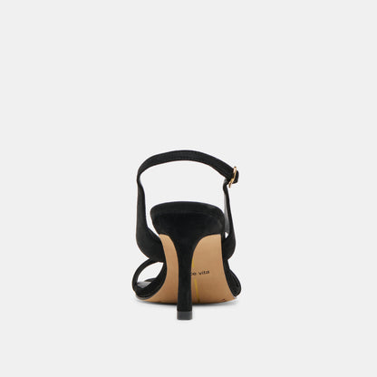 IZELA HEELS ONYX SUEDE