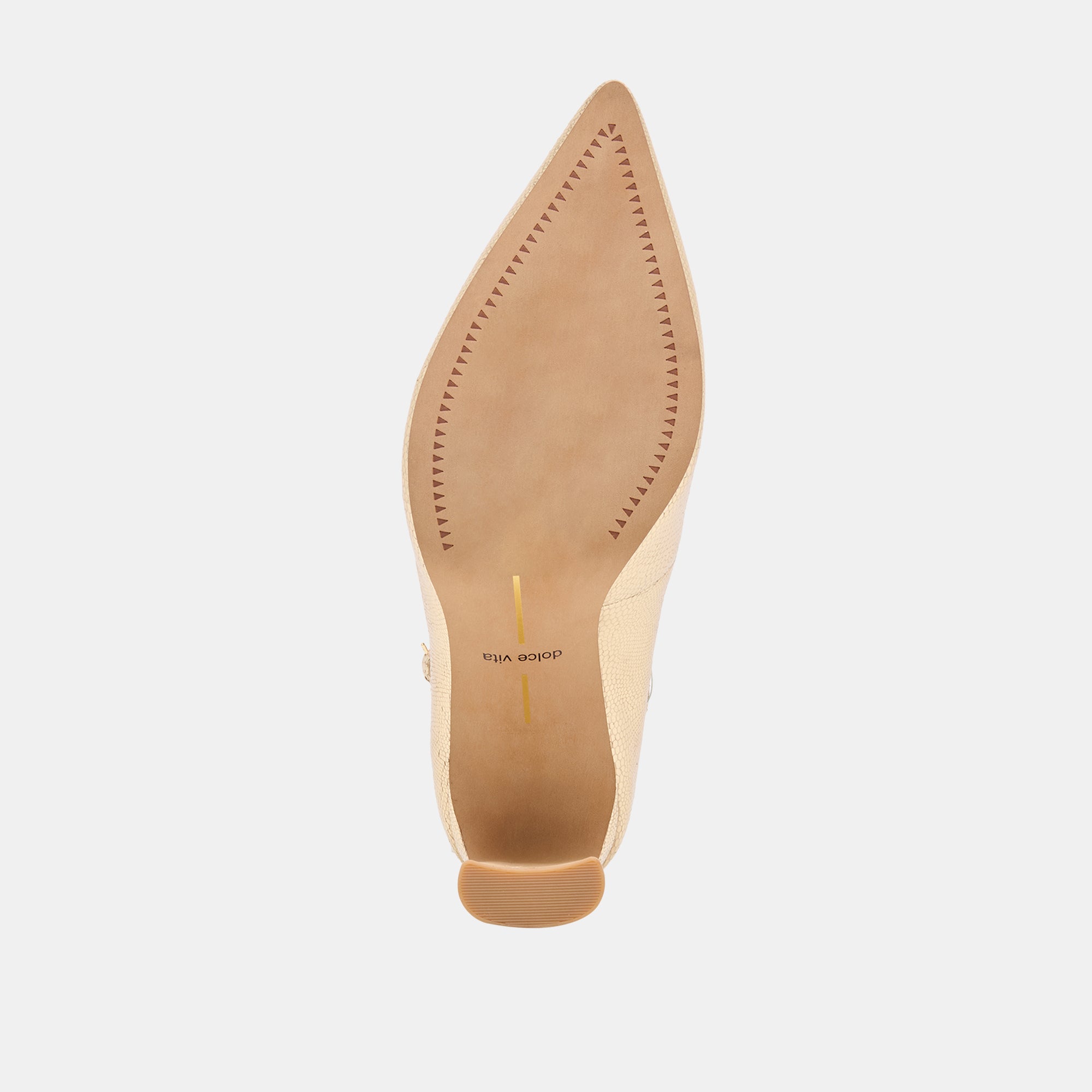 KARSIN HEELS GOLD EMBOSSED LEATHER - view 9