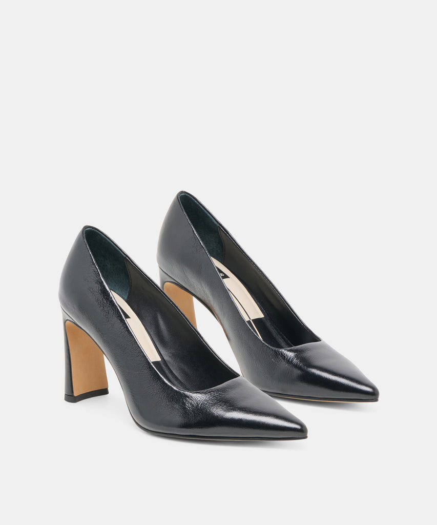 KAYNA HEELS BLACK LEATHER