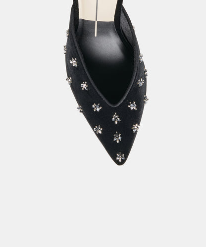 KENTIN VELVET HEELS NERO VELVET