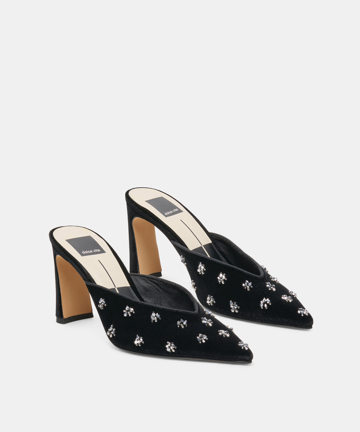 KENTIN VELVET HEELS NERO VELVET - view 3