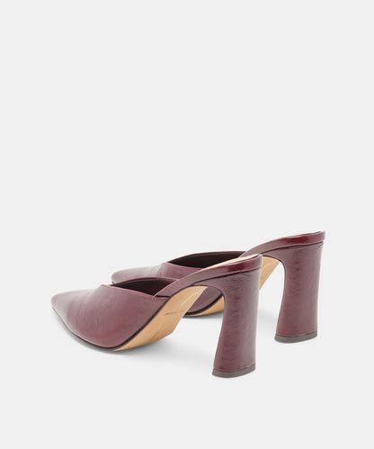 KENTIN HEELS CRANBERRY LEATHER