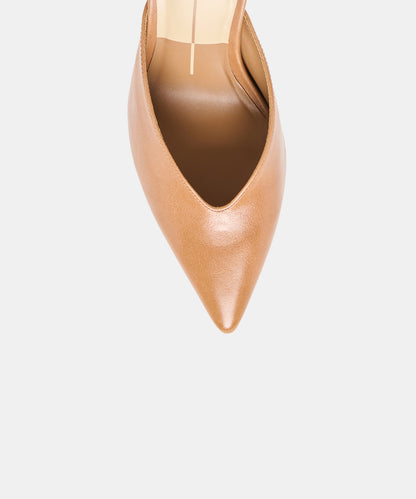 KENTIN HEELS TAN LEATHER