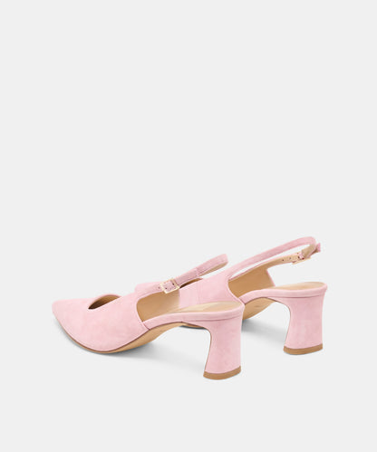 KOKO HEELS PINK SUEDE