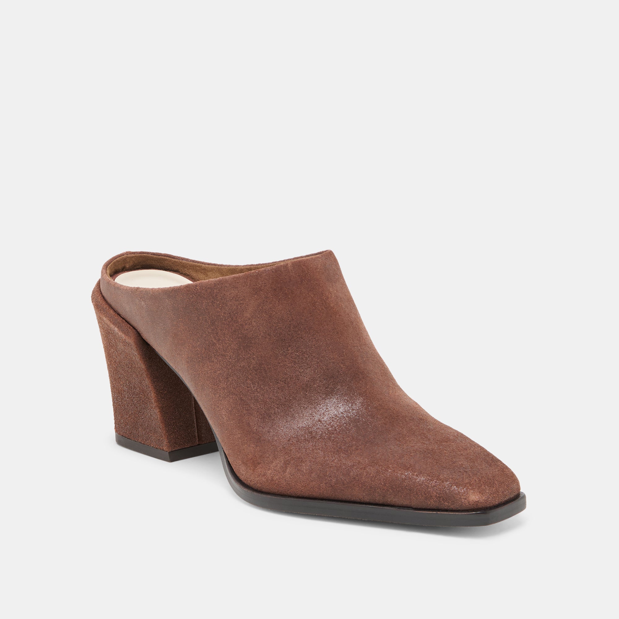 LINDI MULES COFFEE SUEDE - view 2