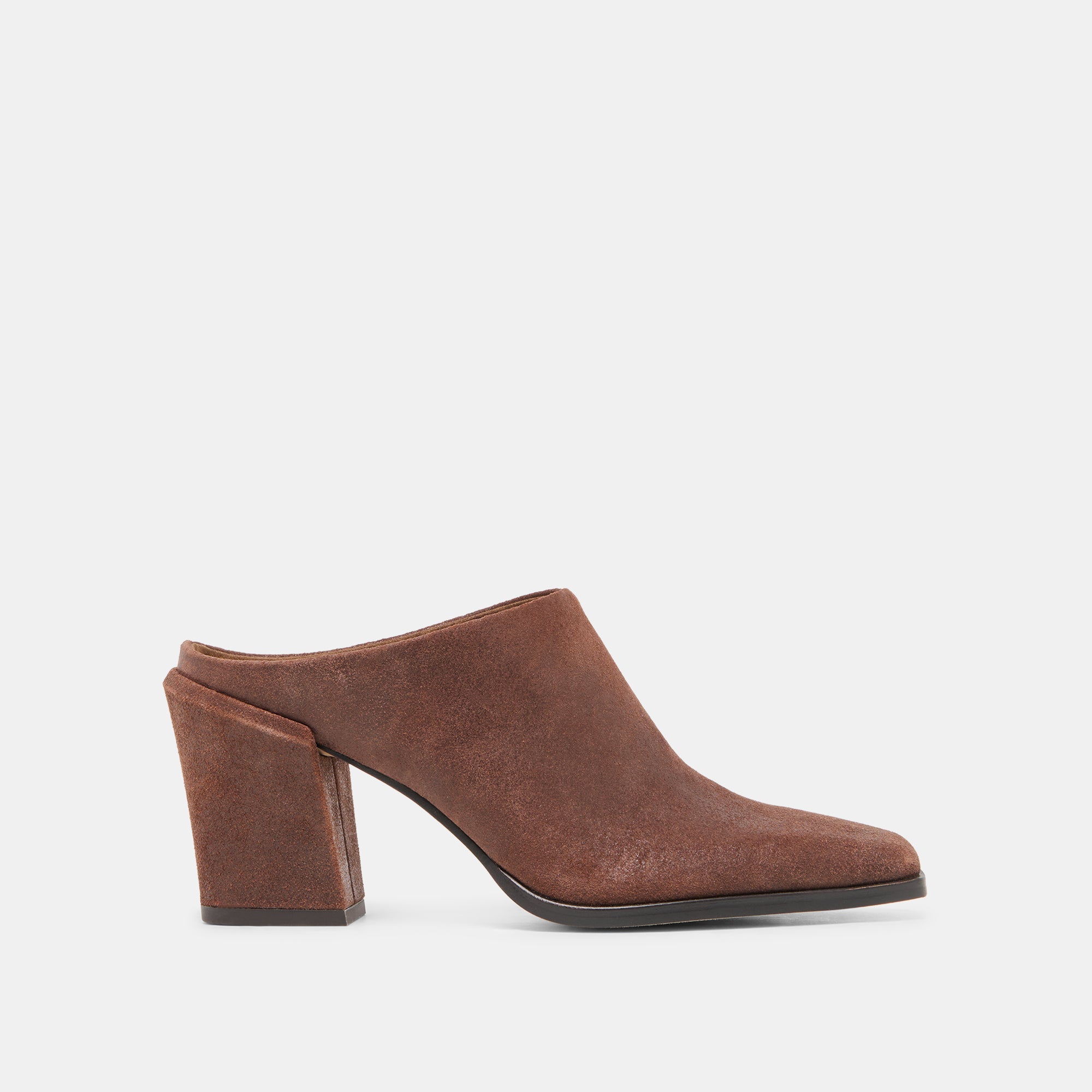 LINDI MULES COFFEE SUEDE