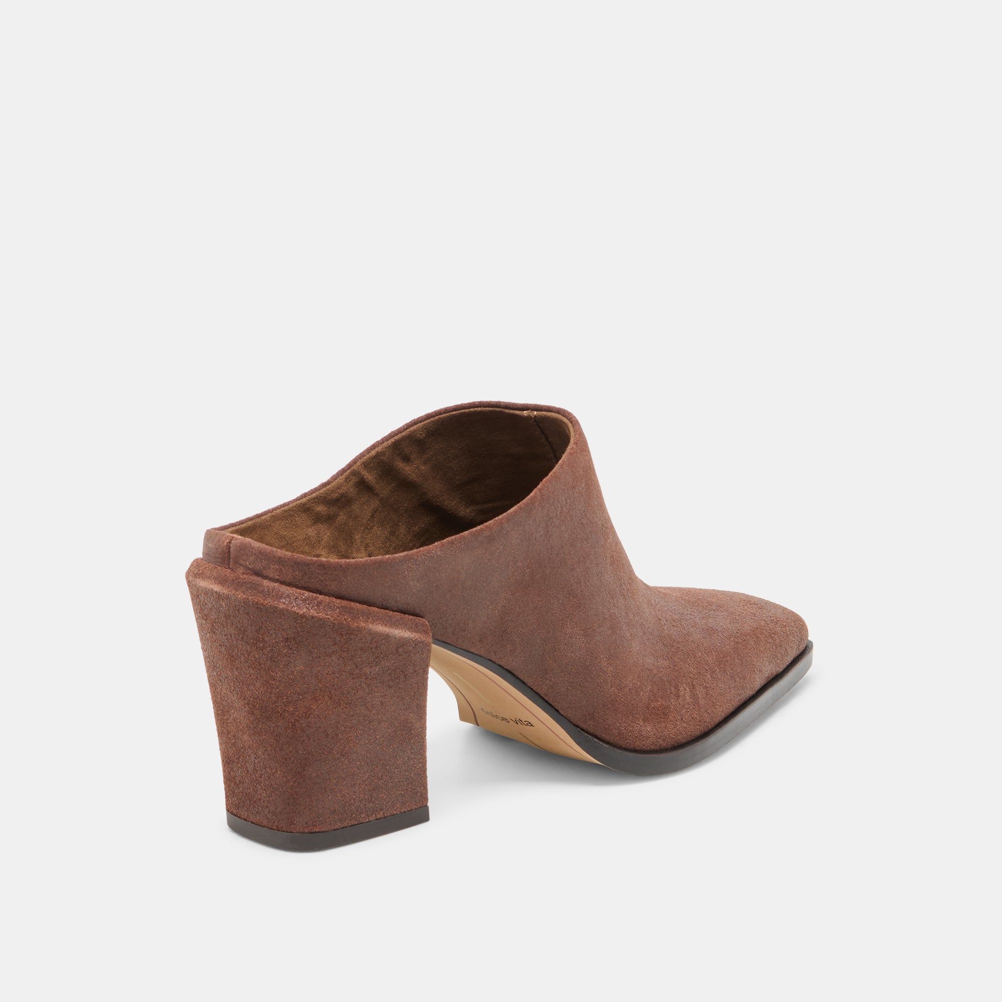 LINDI MULES COFFEE SUEDE - view 3