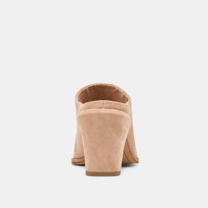 LINDI MULES TOFFEE SUEDE