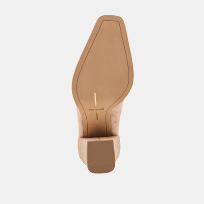 LINDI MULES TOFFEE SUEDE
