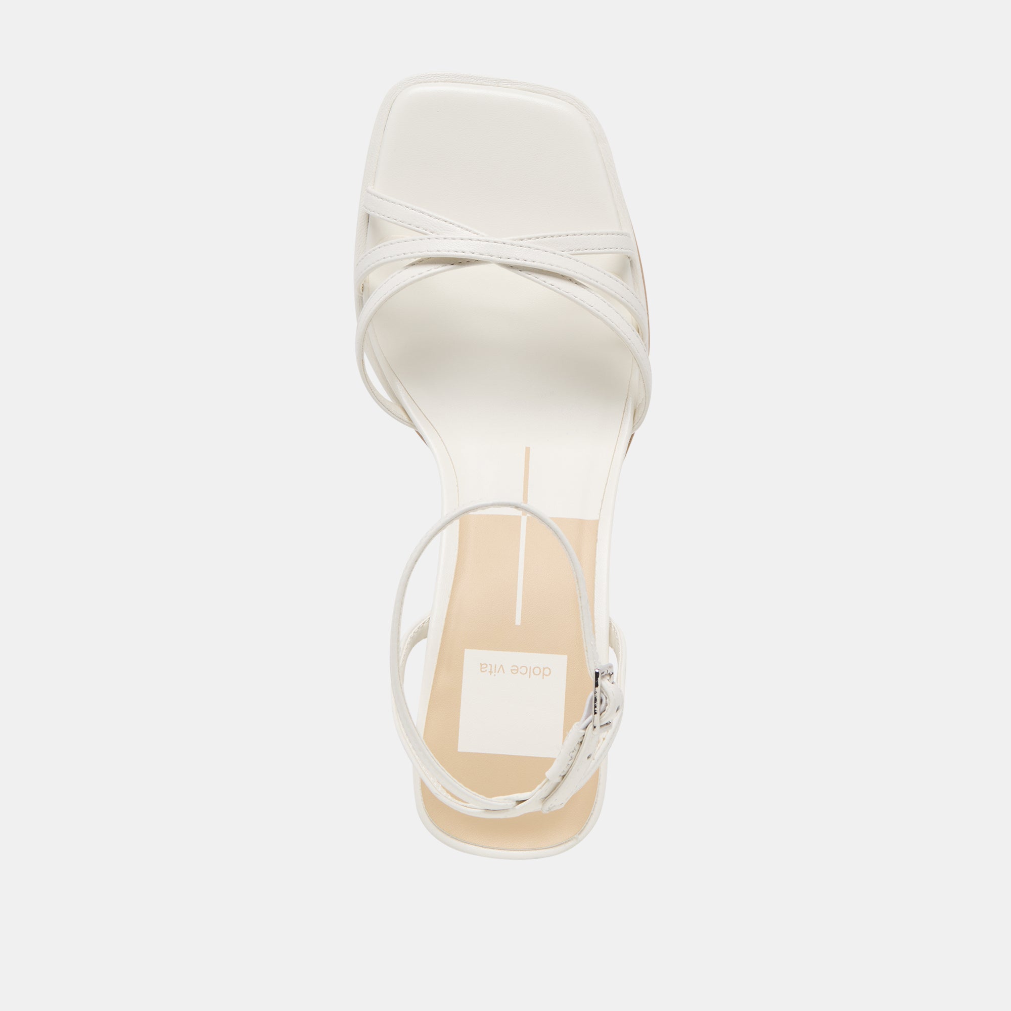 MANJI HEELS TRUE WHITE LEATHER