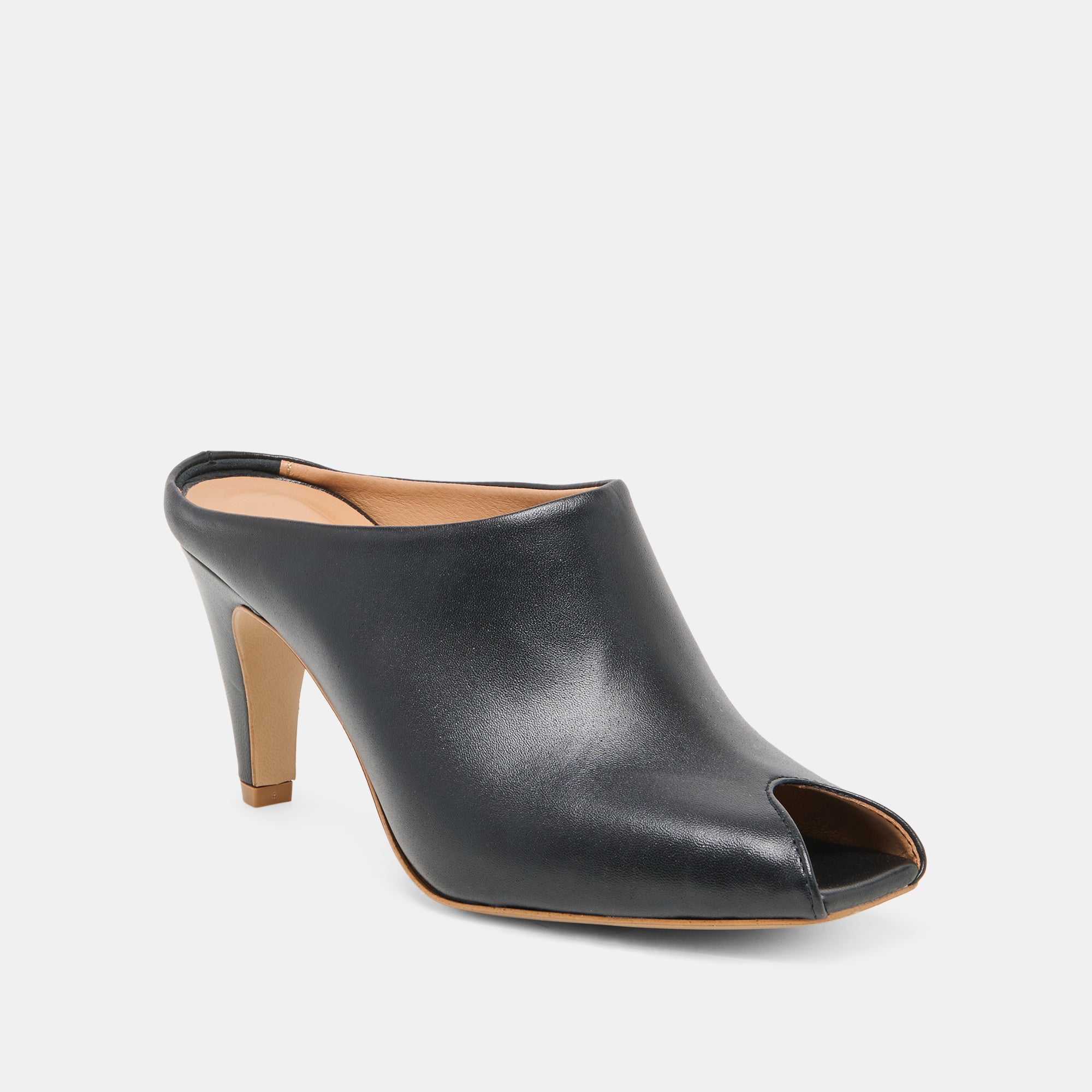 MERY HEELS BLACK LEATHER - view 2