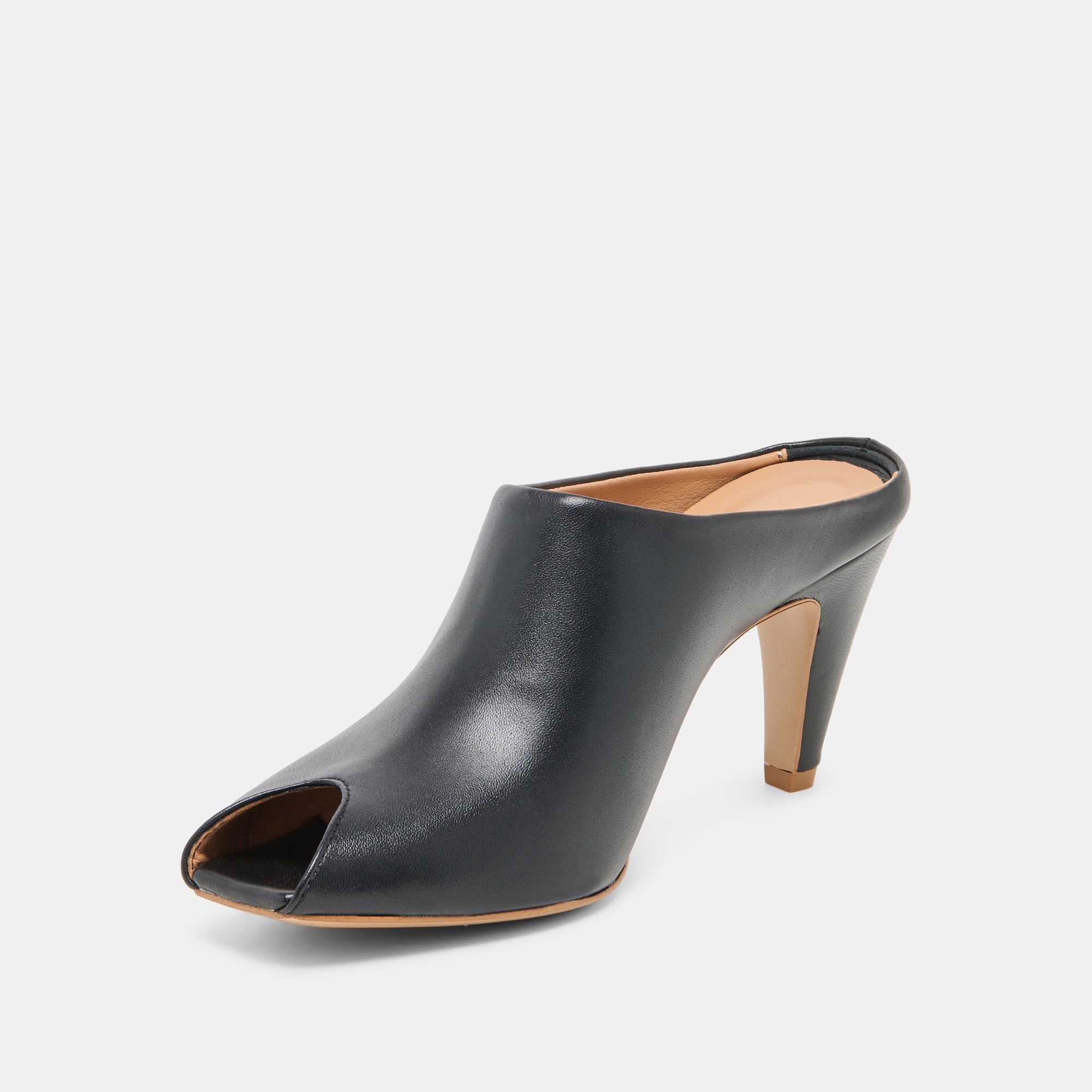 MERY HEELS BLACK LEATHER - view 4