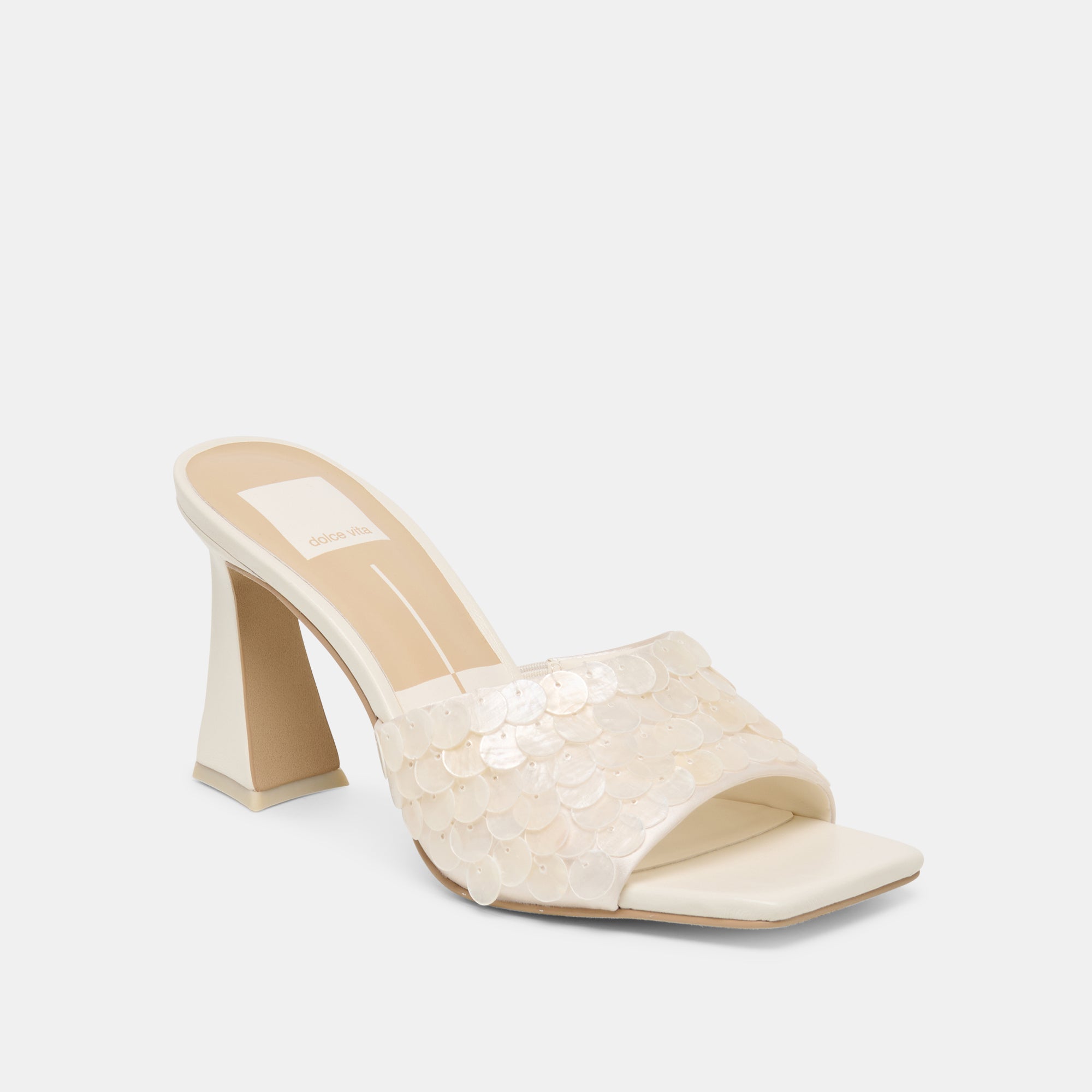 NANDY CONFETTI HEELS IVORY SEQUIN - view 3