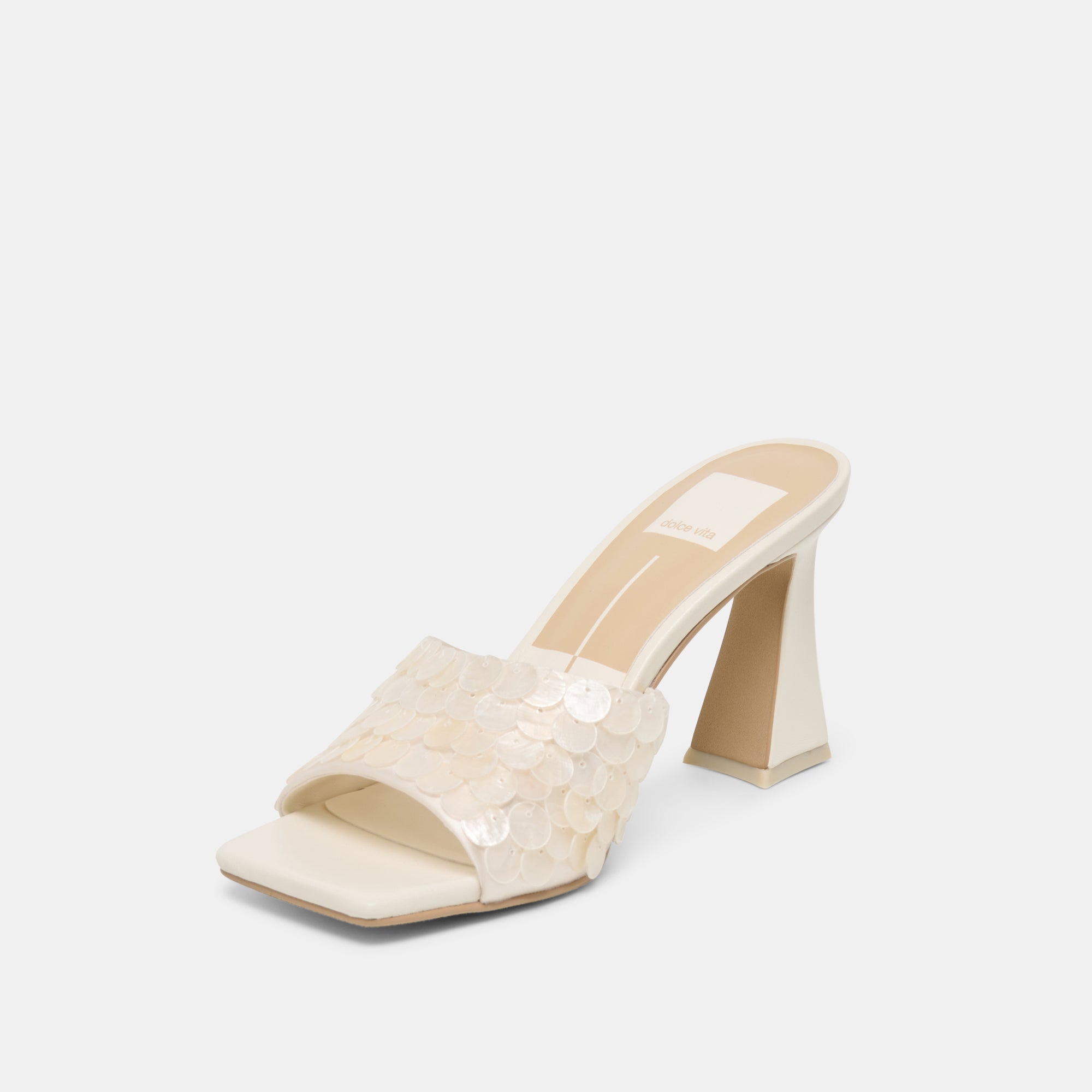 NANDY CONFETTI HEELS IVORY SEQUIN - view 6