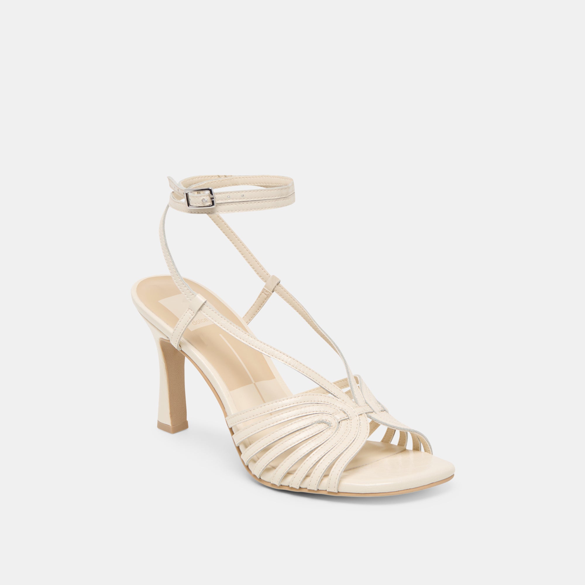 NIVANA HEELS OFF WHITE CRINKLE PATENT - view 2