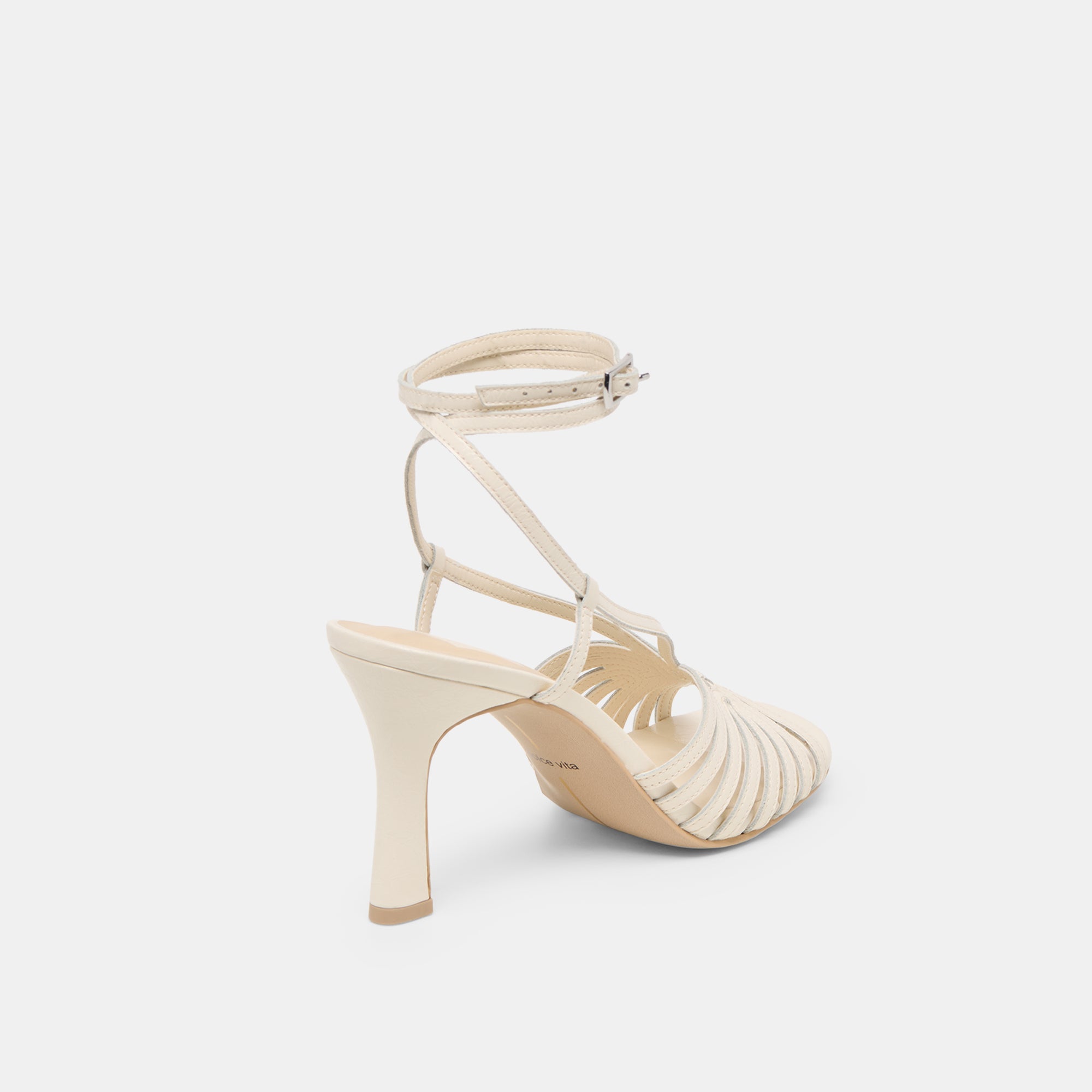 NIVANA HEELS OFF WHITE CRINKLE PATENT - view 3