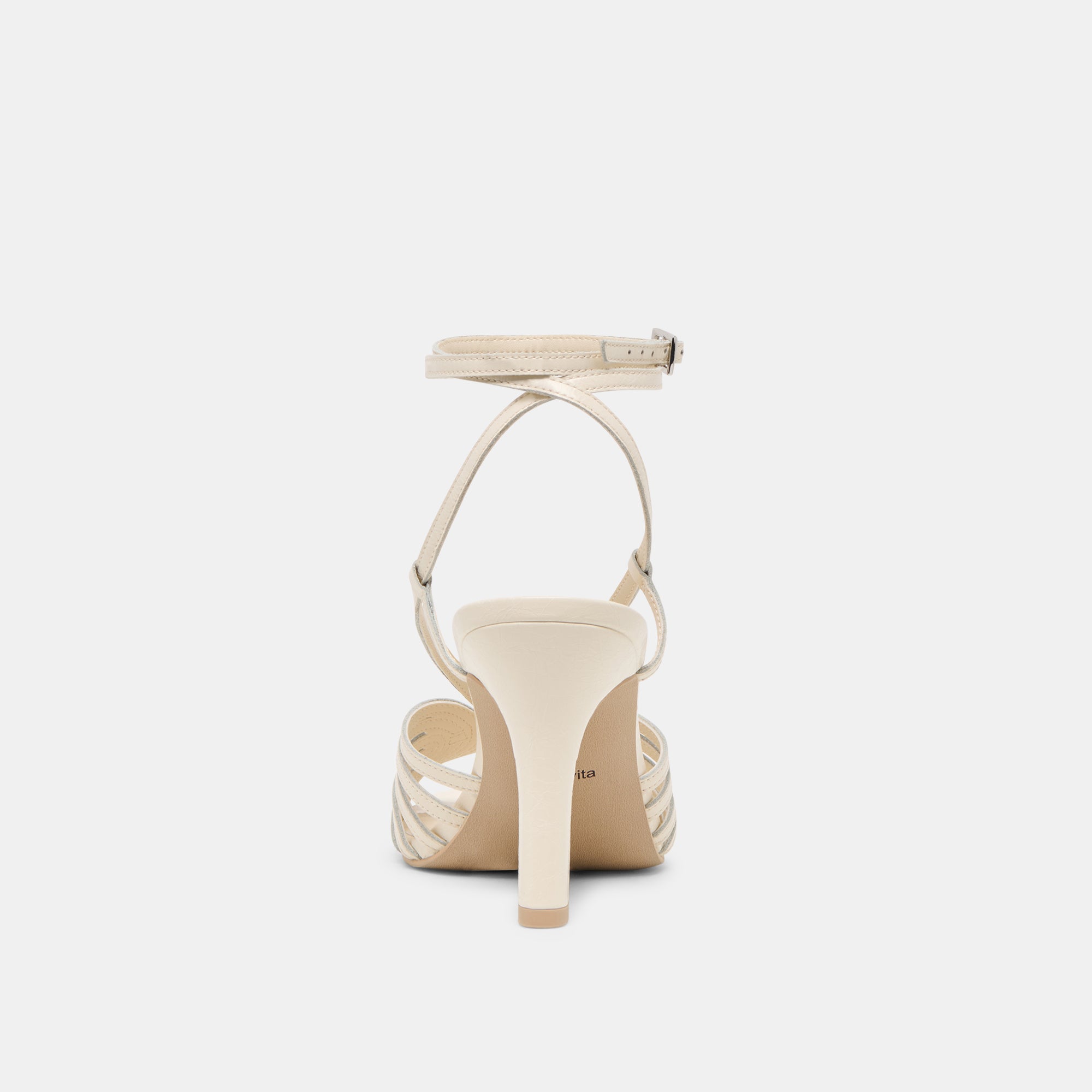 NIVANA HEELS OFF WHITE CRINKLE PATENT - view 7