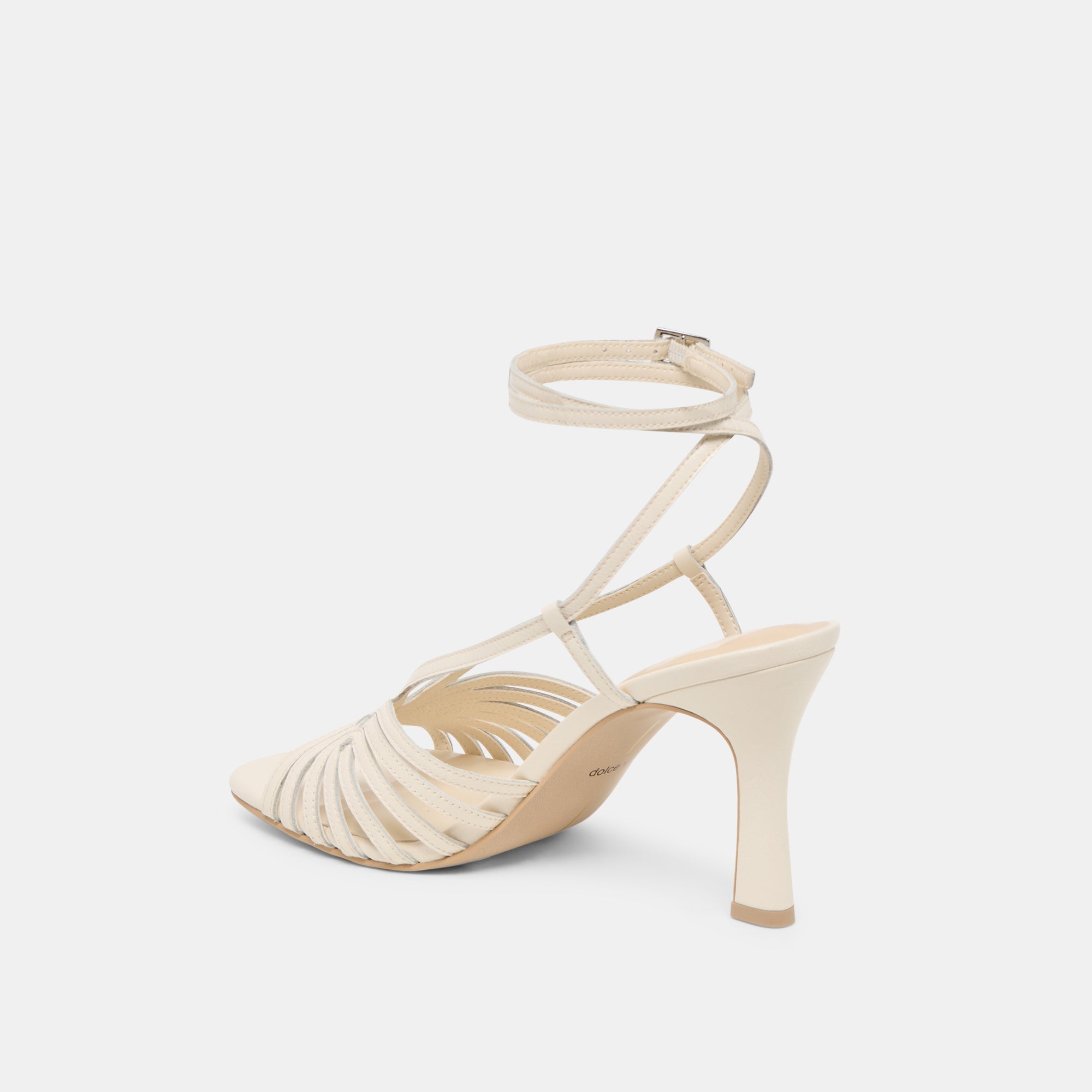 NIVANA HEELS OFF WHITE CRINKLE PATENT - view 5